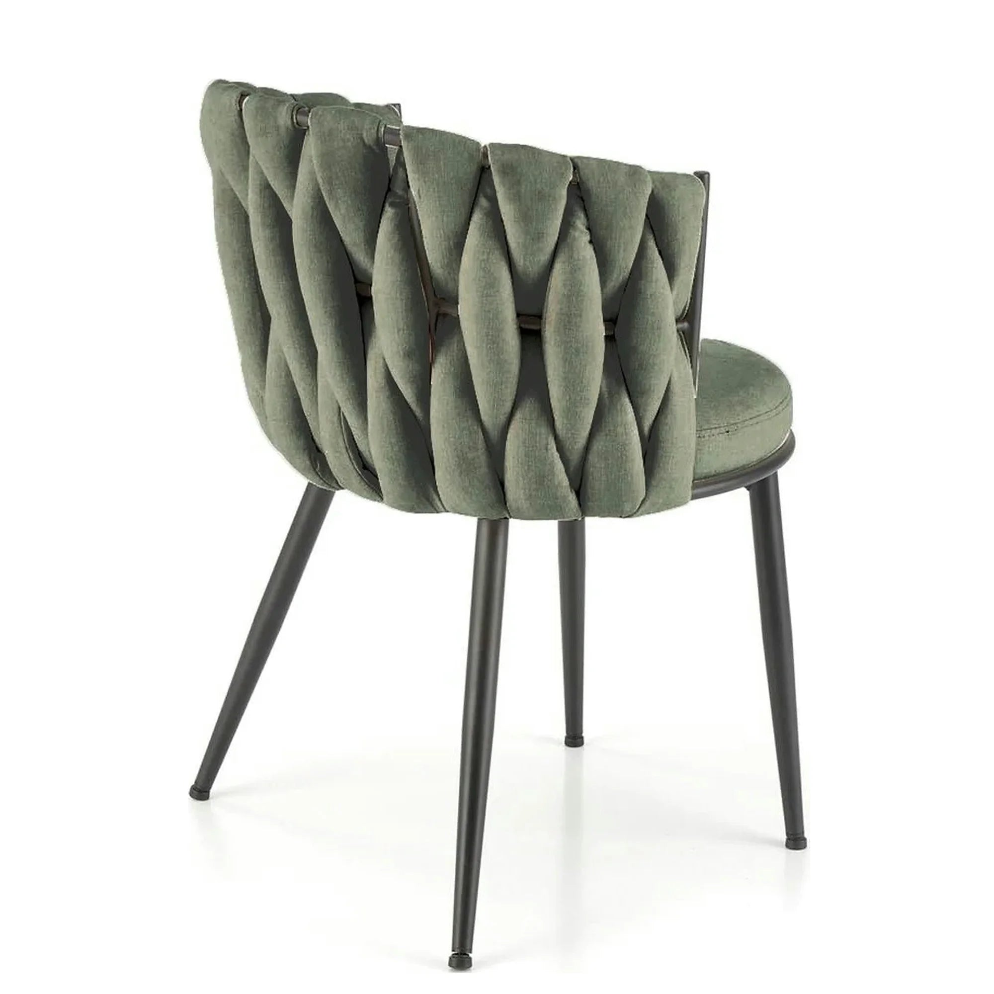 Scaun K516, verde/negru, stofa clasica/metal, 57x60x79 cm
