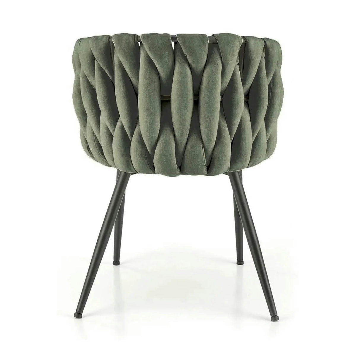 Scaun K516, verde/negru, stofa clasica/metal, 57x60x79 cm