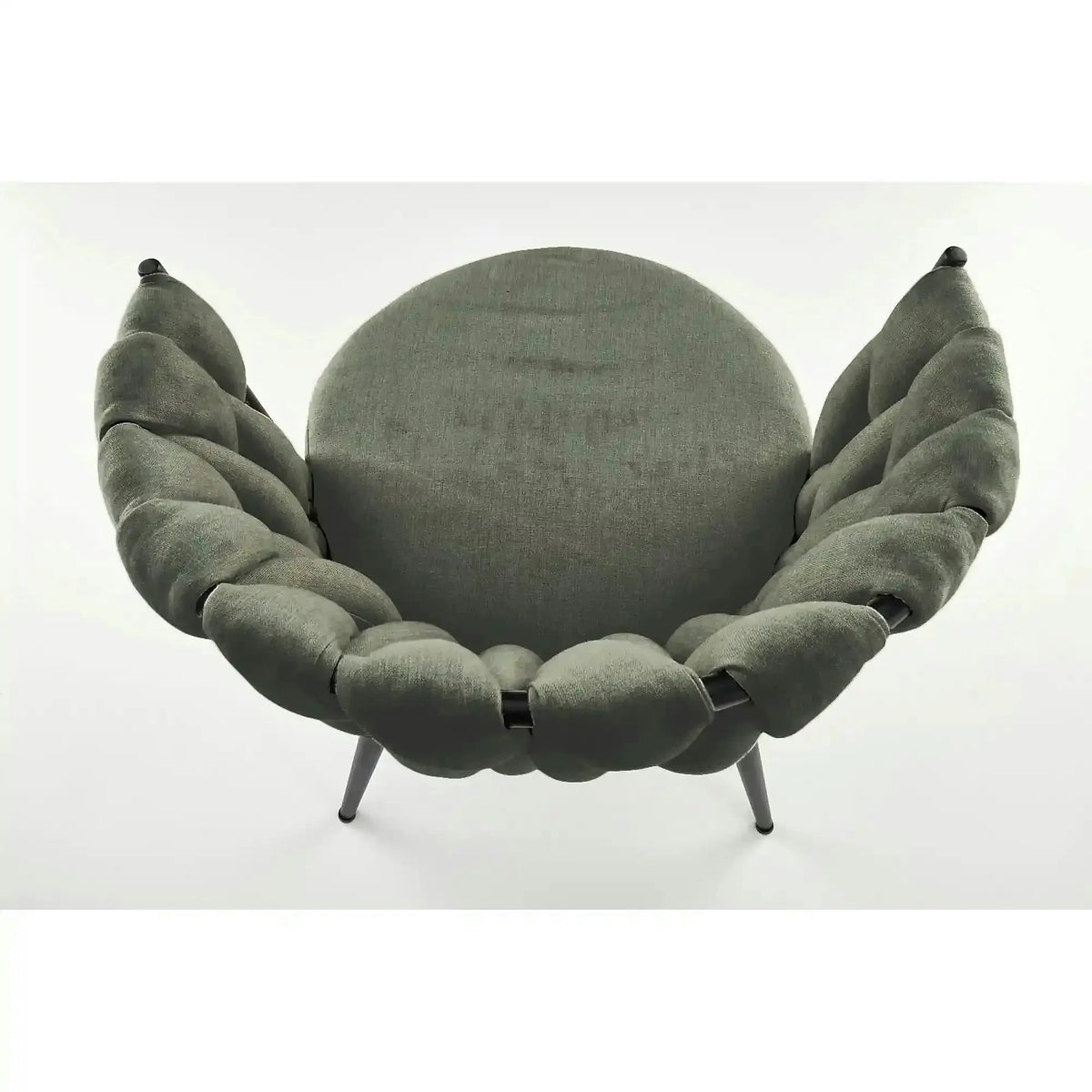Scaun K516, verde/negru, stofa clasica/metal, 57x60x79 cm