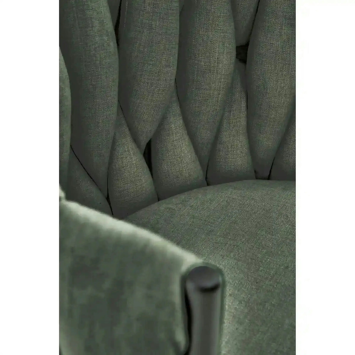 Scaun K516, verde/negru, stofa clasica/metal, 57x60x79 cm
