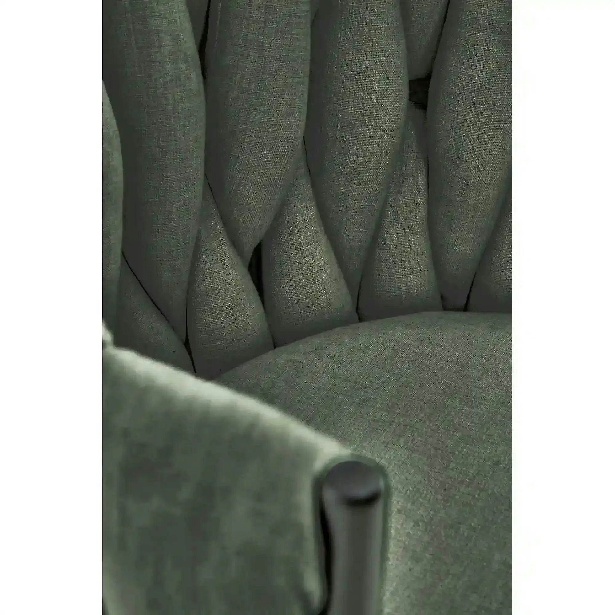 Scaun K516, verde/negru, stofa clasica/metal, 57x60x79 cm