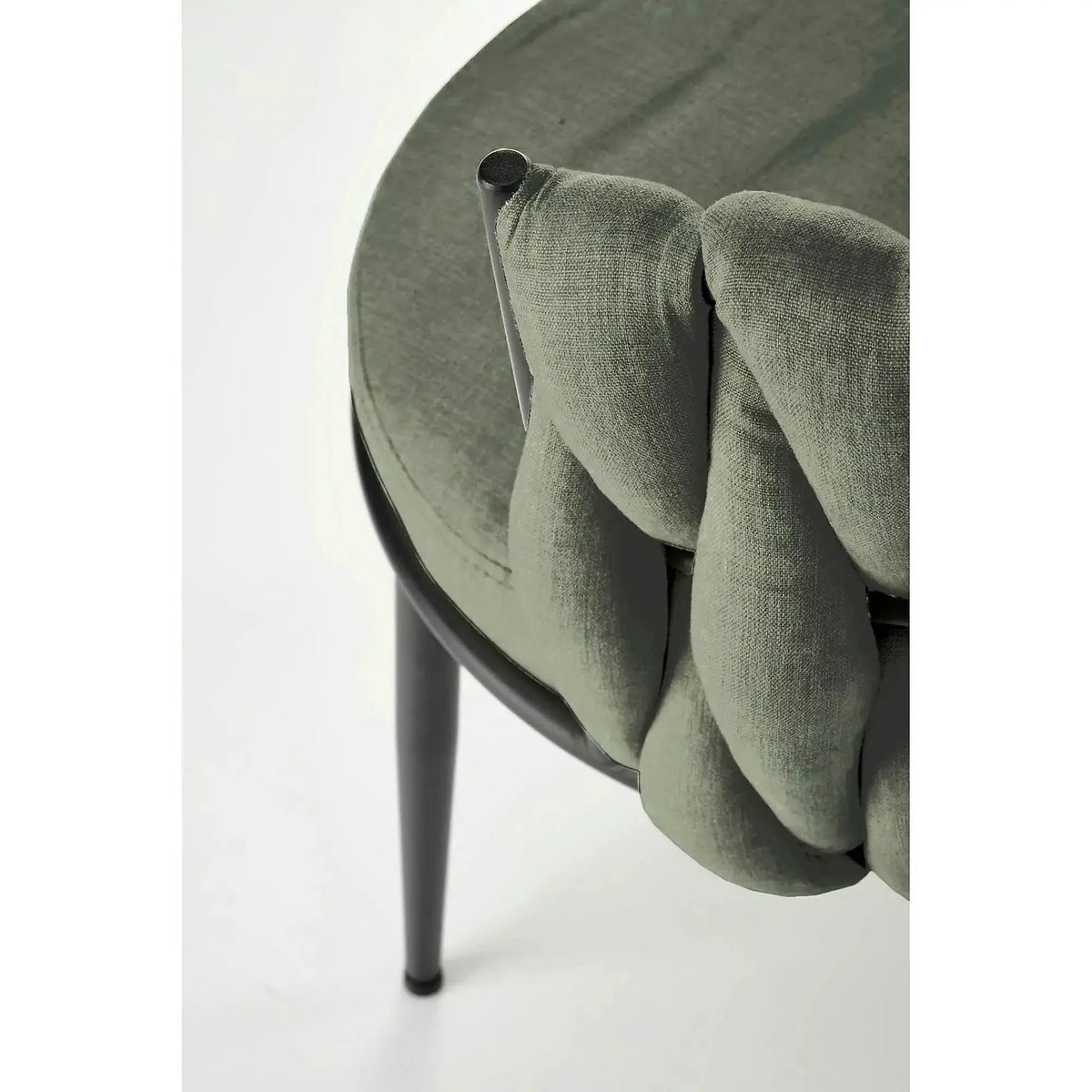 Scaun K516, verde/negru, stofa clasica/metal, 57x60x79 cm