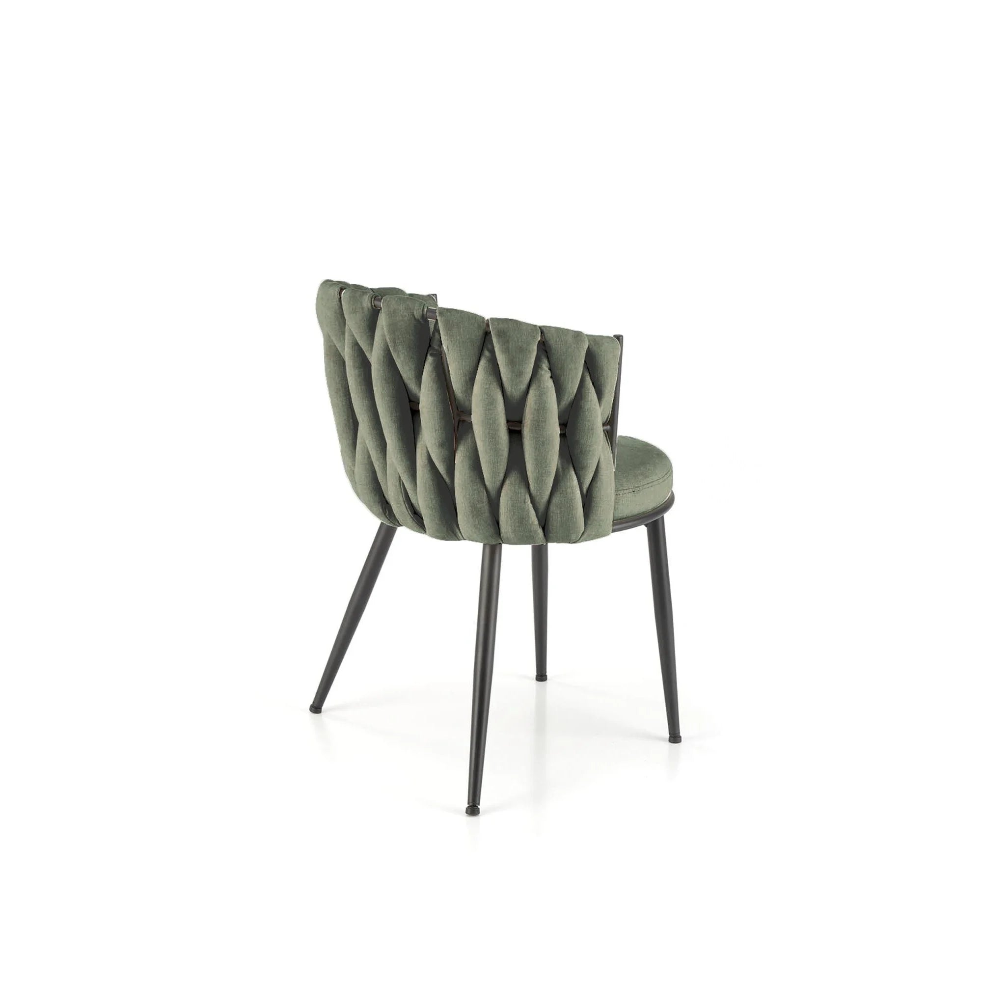 Scaun K516, verde/negru, stofa clasica/metal, 57x60x79 cm