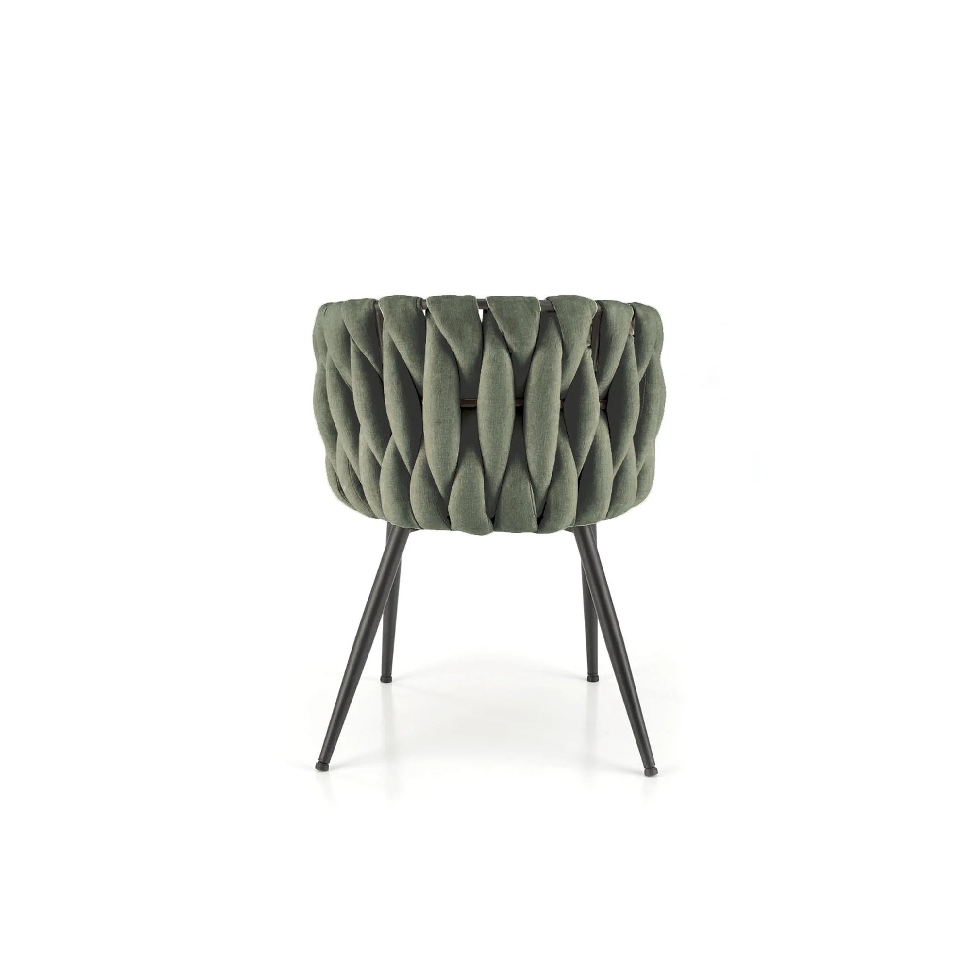 Scaun K516, verde/negru, stofa clasica/metal, 57x60x79 cm