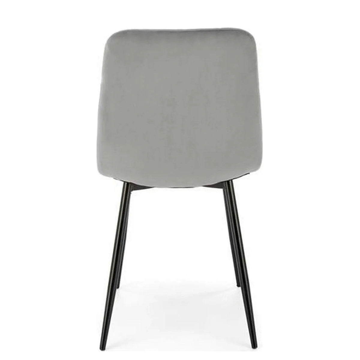 Scaun K525, gri/negru, stofa catifelata/metal, 45x55x89 cm