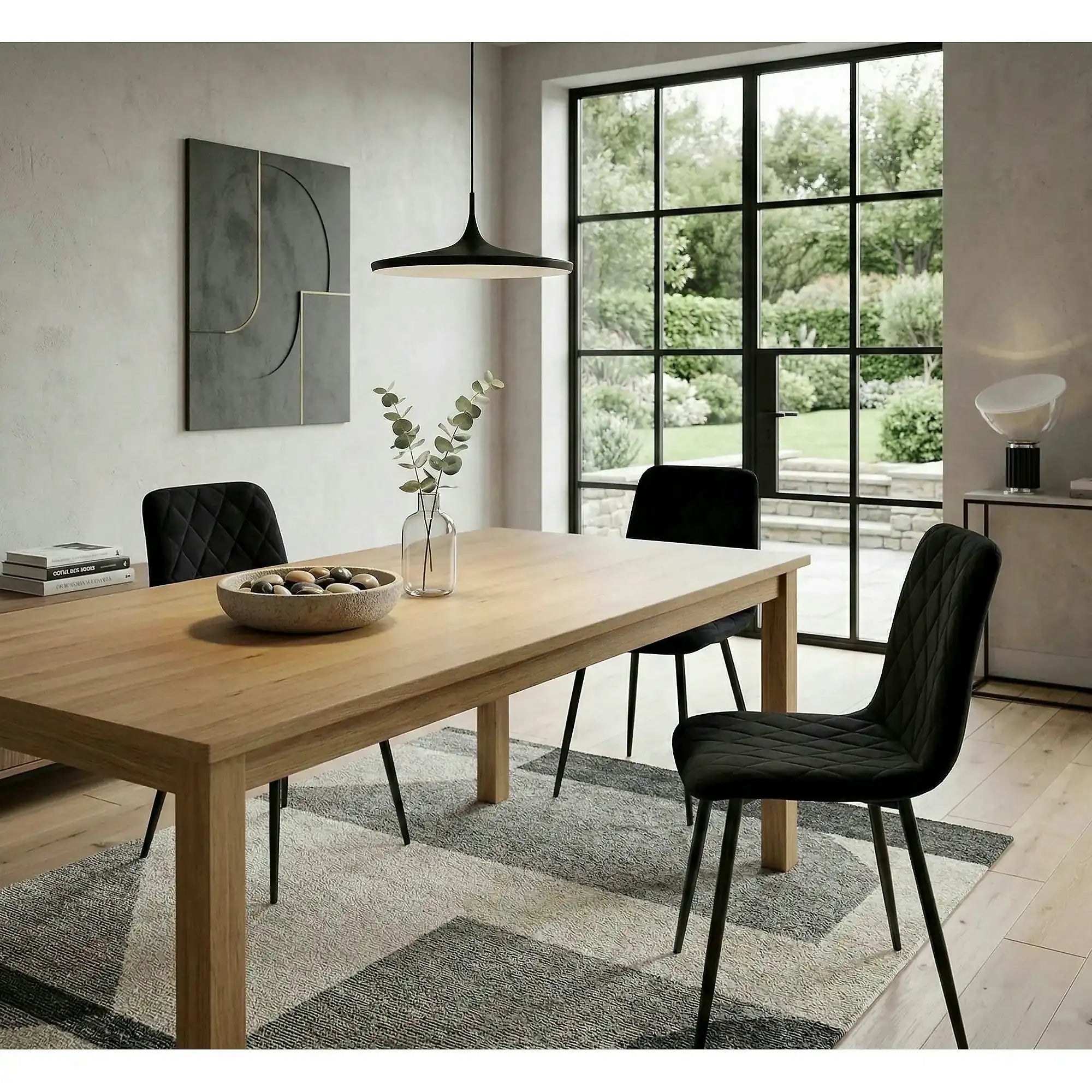 Scaun K525, negru, stofa catifelata/metal, 45x55x89 cm