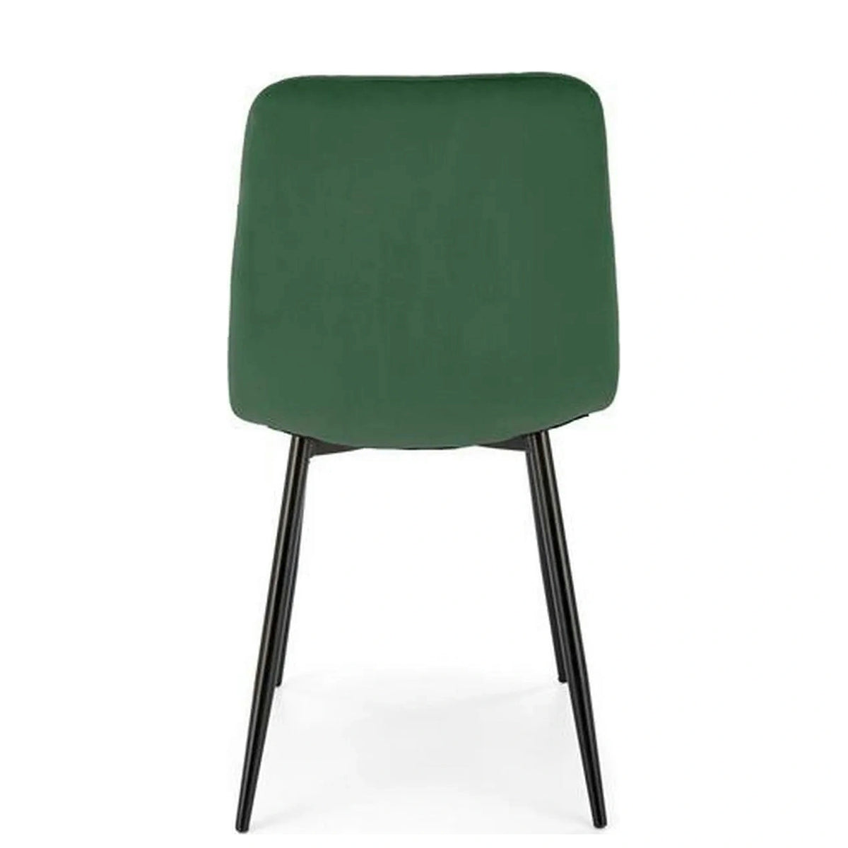 Scaun K525, verde inchis/negru, stofa catifelata/metal, 45x55x89 cm
