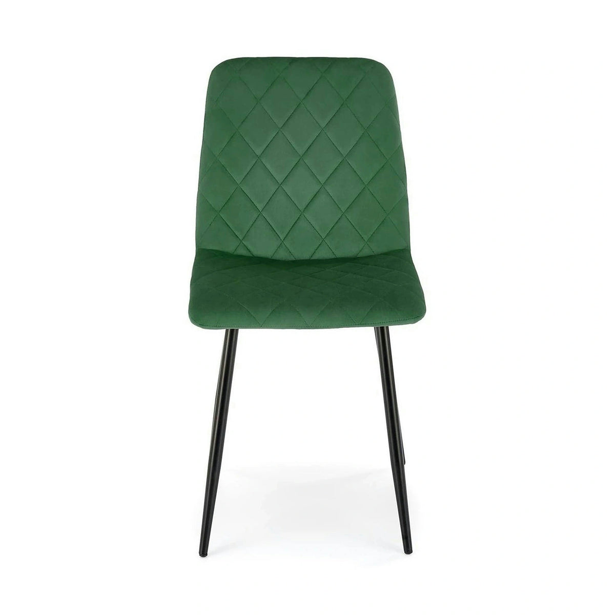 Scaun K525, verde inchis/negru, stofa catifelata/metal, 45x55x89 cm