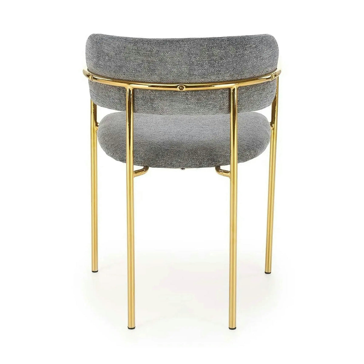 Scaun K537, gri/auriu, stofa clasica/metal, 54x56x76 cm