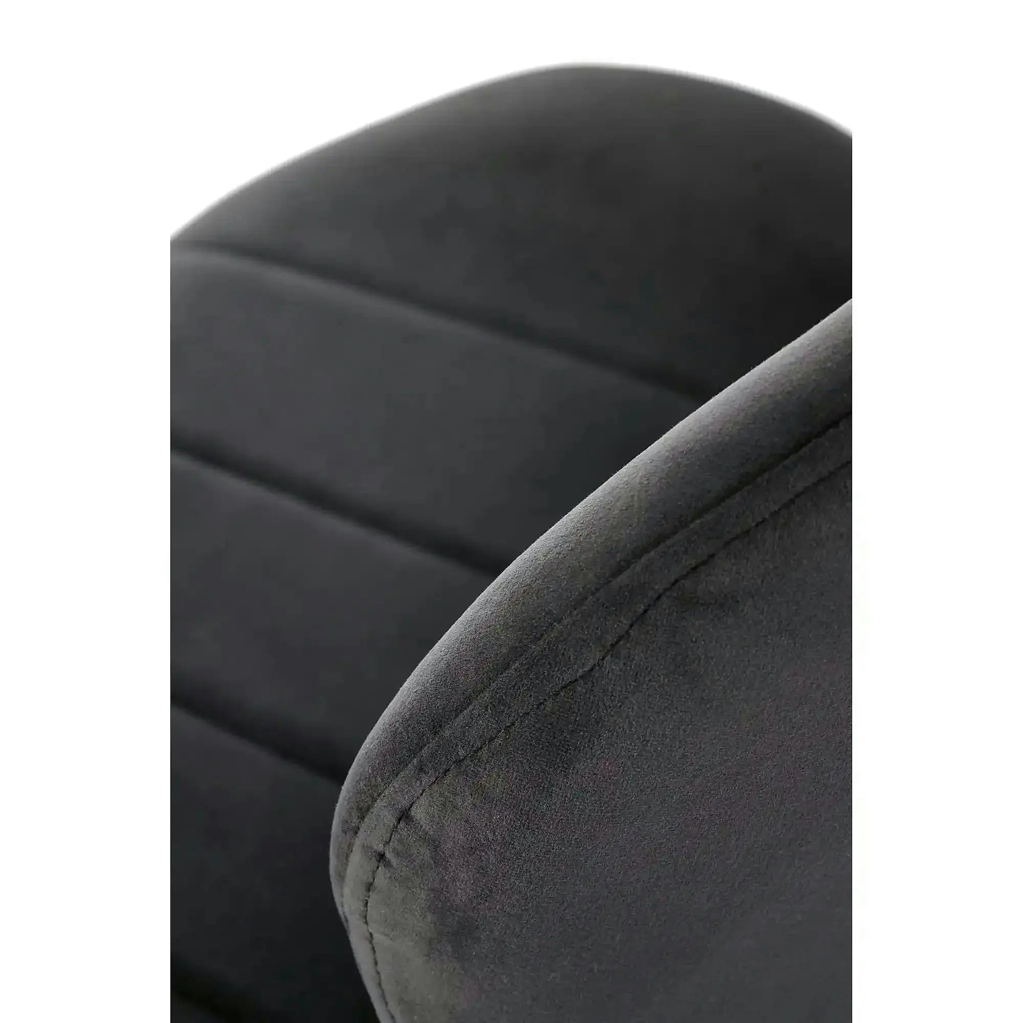 Scaun K538, negru, stofa catifelata/metal, 48x57x85 cm