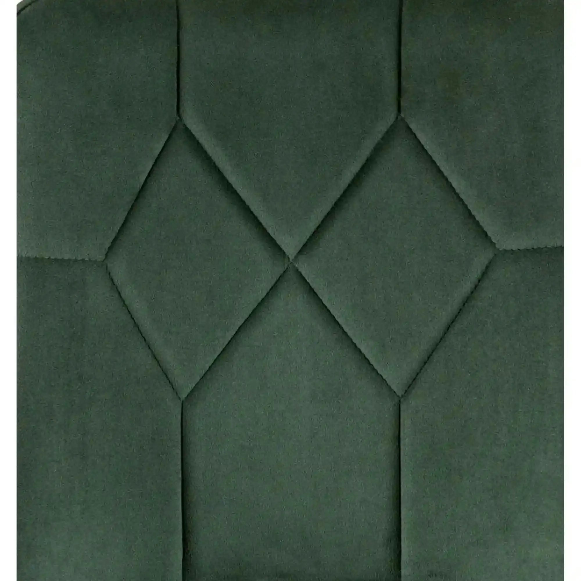 Scaun K539, verde inchis/negru, stofa catifelata/metal, 50x62x84 cm