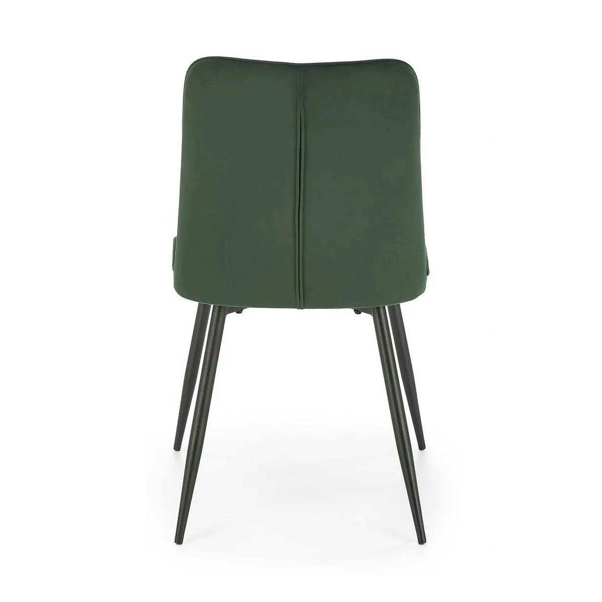 Scaun K539, verde inchis/negru, stofa catifelata/metal, 50x62x84 cm