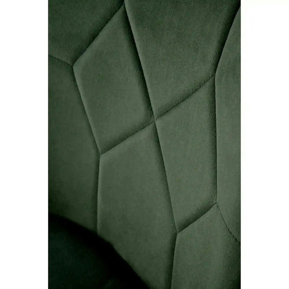 Scaun K539, verde inchis/negru, stofa catifelata/metal, 50x62x84 cm