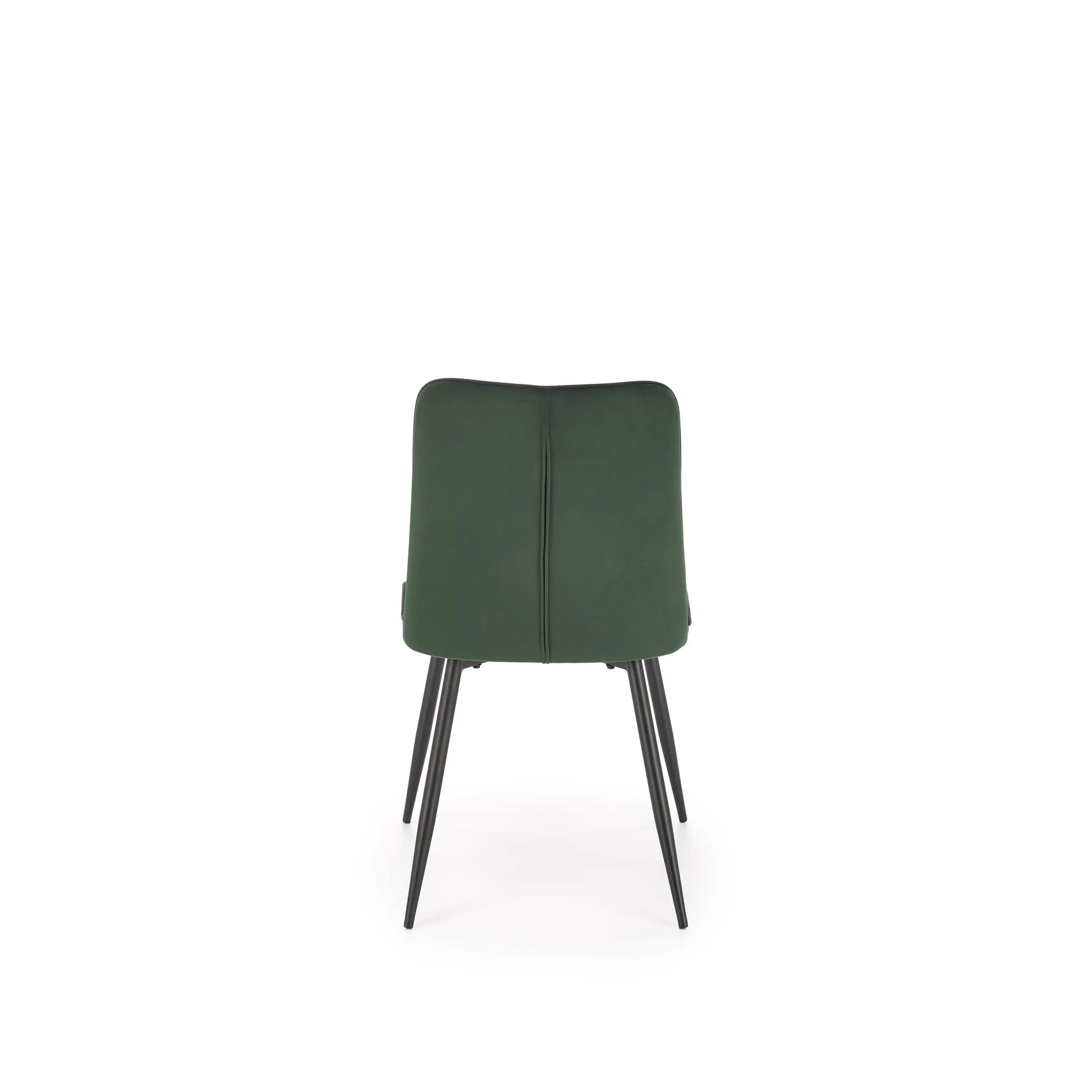Scaun K539, verde inchis/negru, stofa catifelata/metal, 50x62x84 cm
