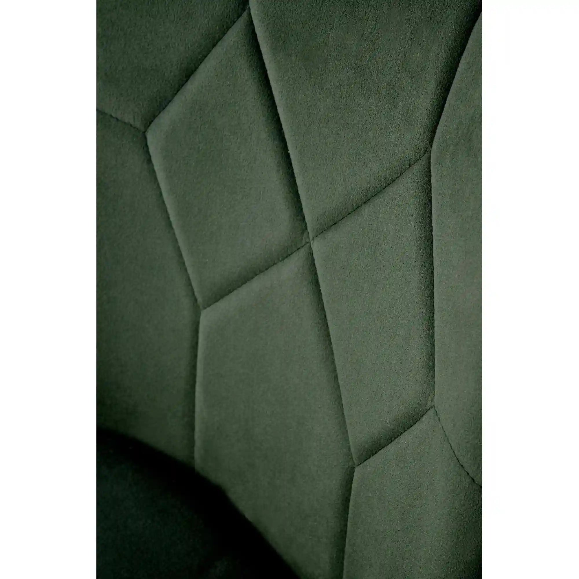 Scaun K539, verde inchis/negru, stofa catifelata/metal, 50x62x84 cm