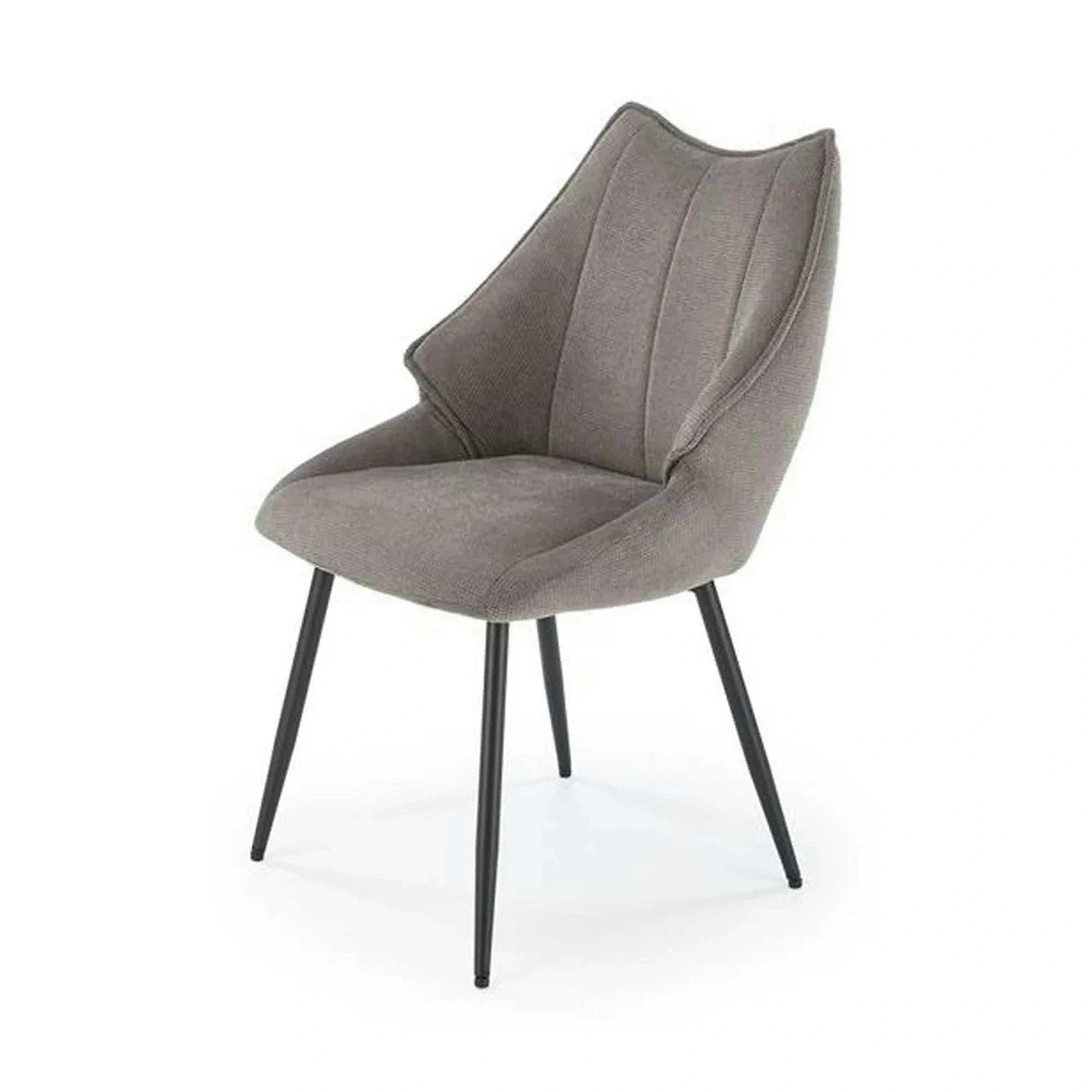 Scaun K543, gri/negru, stofa clasica/metal, 55x60x87 cm