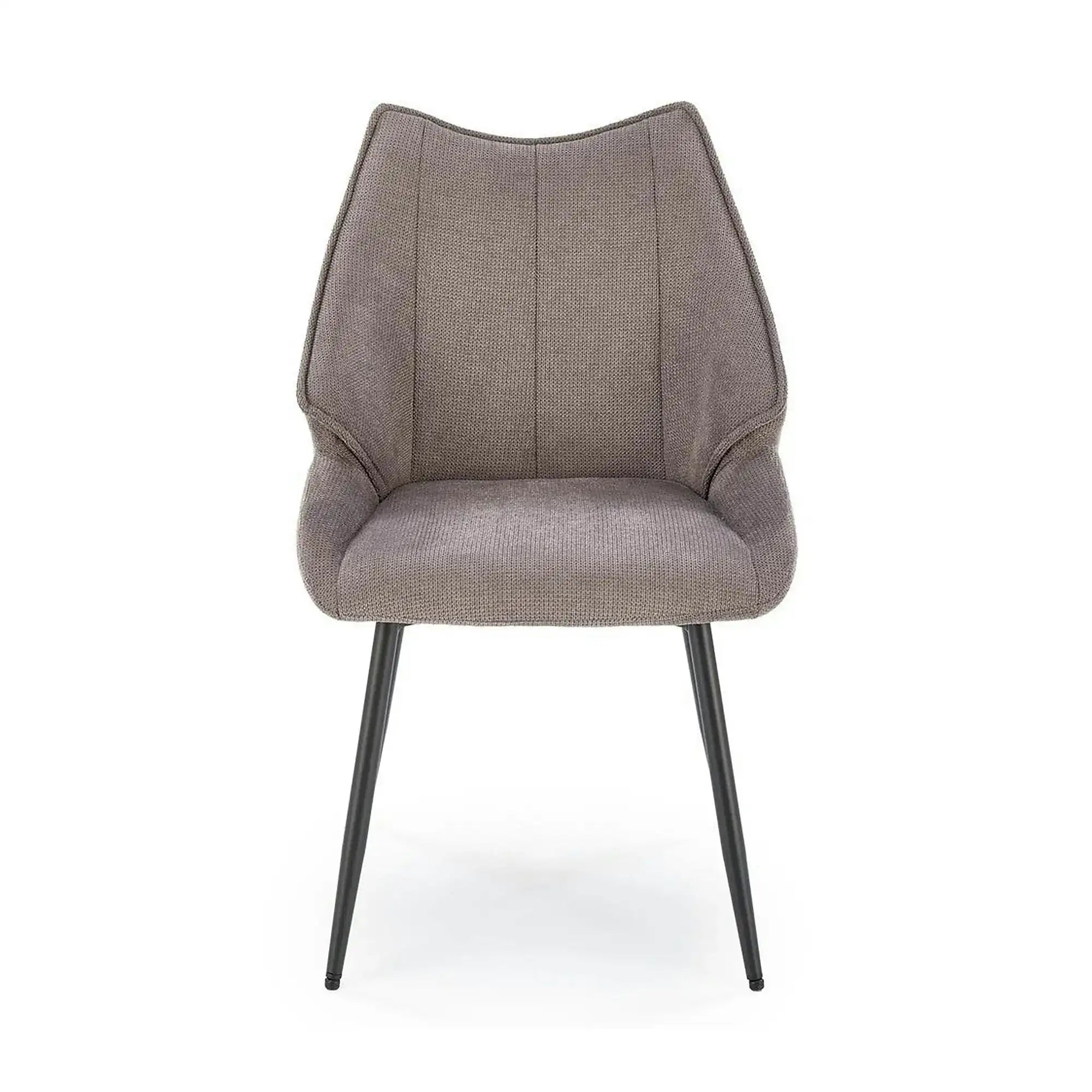 Scaun K543, gri/negru, stofa clasica/metal, 55x60x87 cm