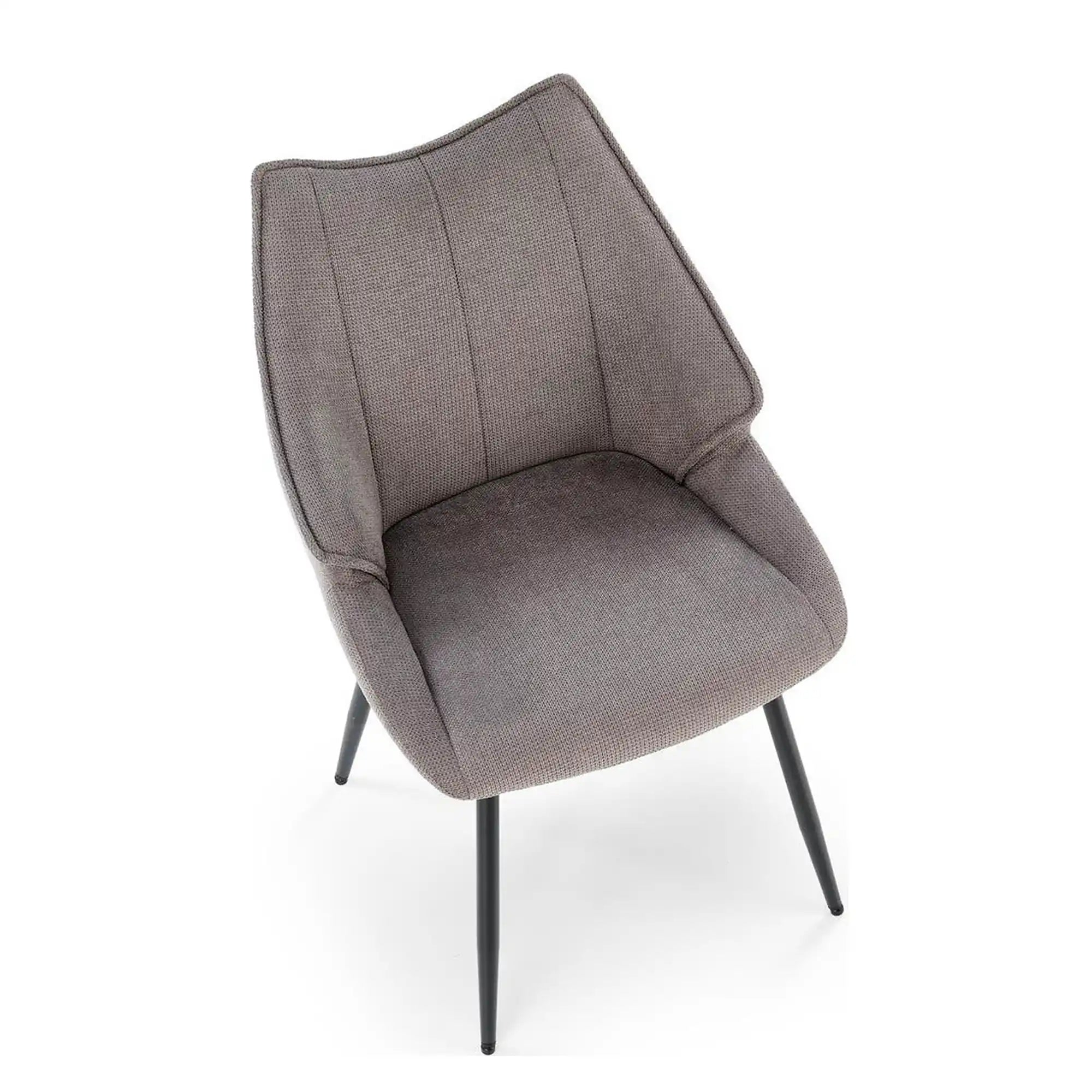 Scaun K543, gri/negru, stofa clasica/metal, 55x60x87 cm