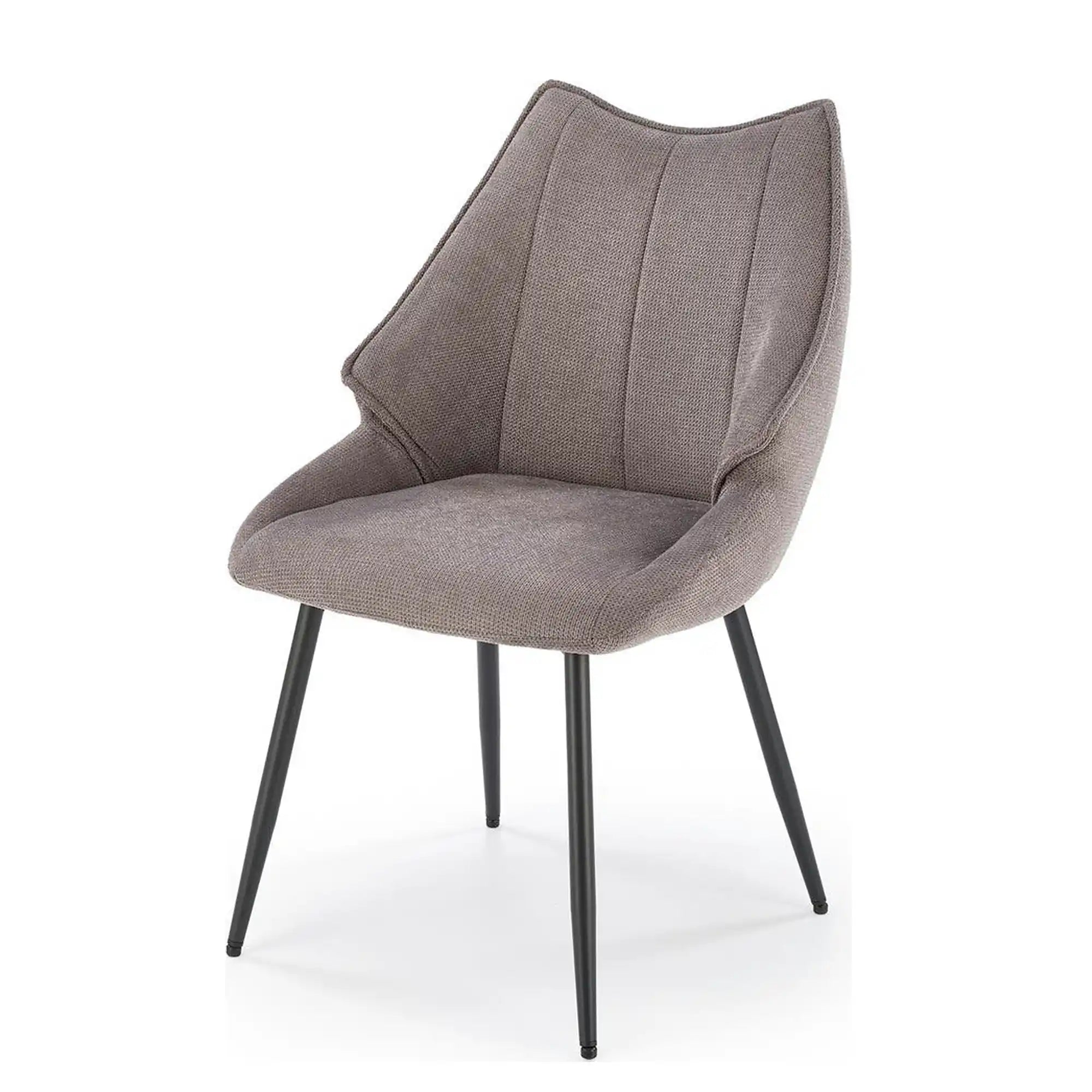 Scaun K543, gri/negru, stofa clasica/metal, 55x60x87 cm