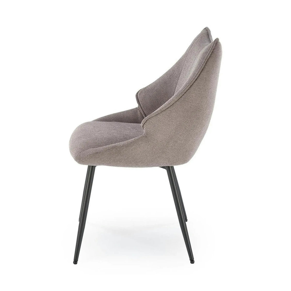 Scaun K543, gri/negru, stofa clasica/metal, 55x60x87 cm