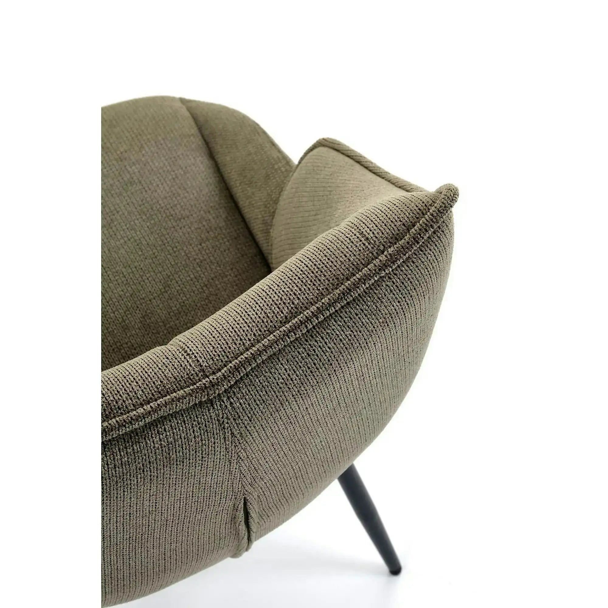 Scaun K543, verde/negru, stofa clasica/metal, 55x60x87 cm