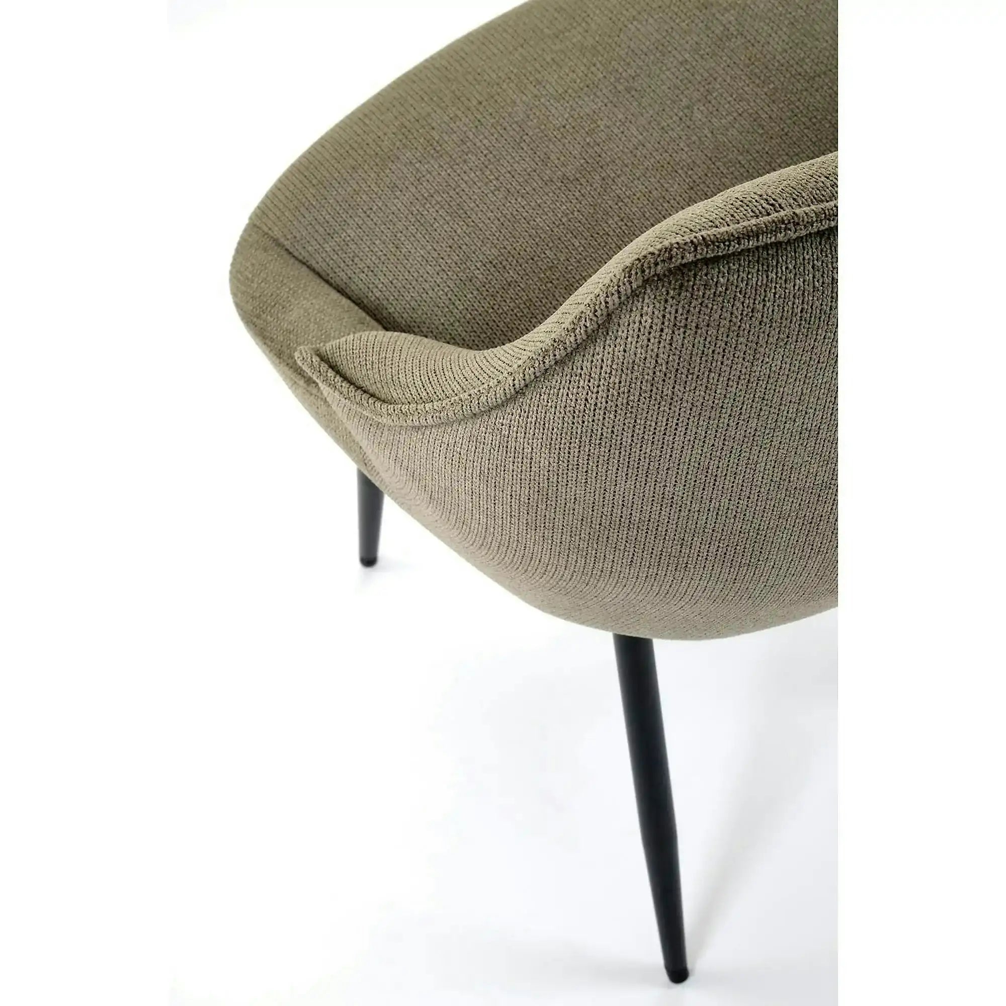 Scaun K543, verde/negru, stofa clasica/metal, 55x60x87 cm