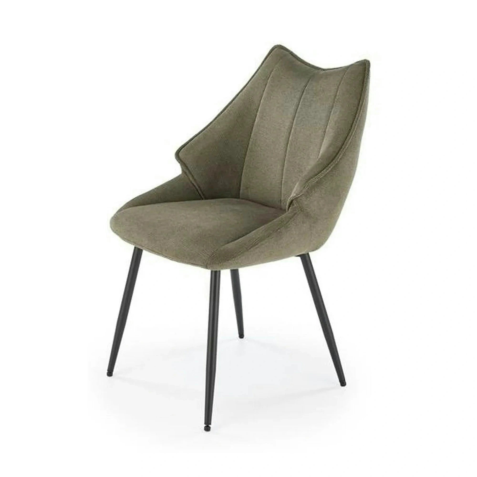 Scaun K543, verde/negru, stofa clasica/metal, 55x60x87 cm