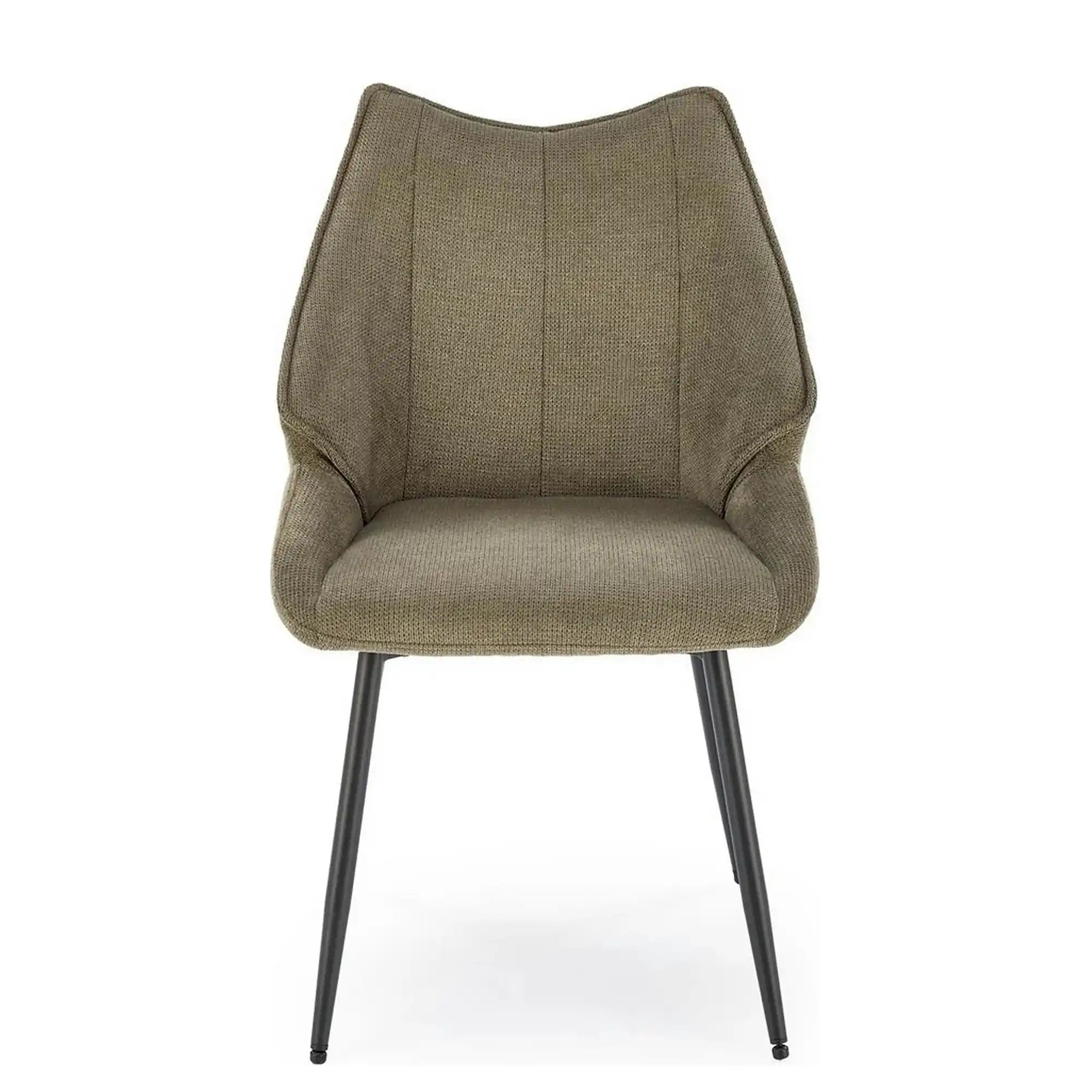 Scaun K543, verde/negru, stofa clasica/metal, 55x60x87 cm