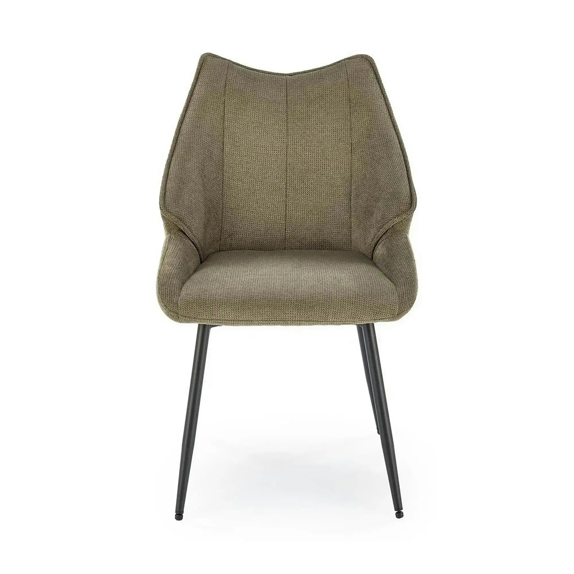 Scaun K543, verde/negru, stofa clasica/metal, 55x60x87 cm