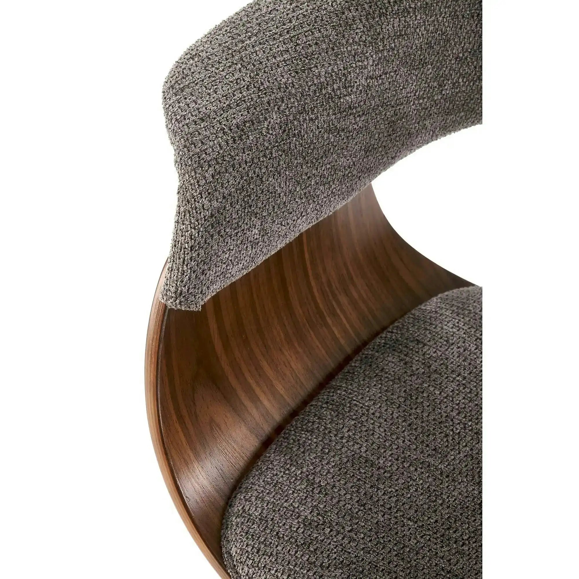 Scaun K545, gri/nuc, stofa clasica/placaj, 63x53x83 cm
