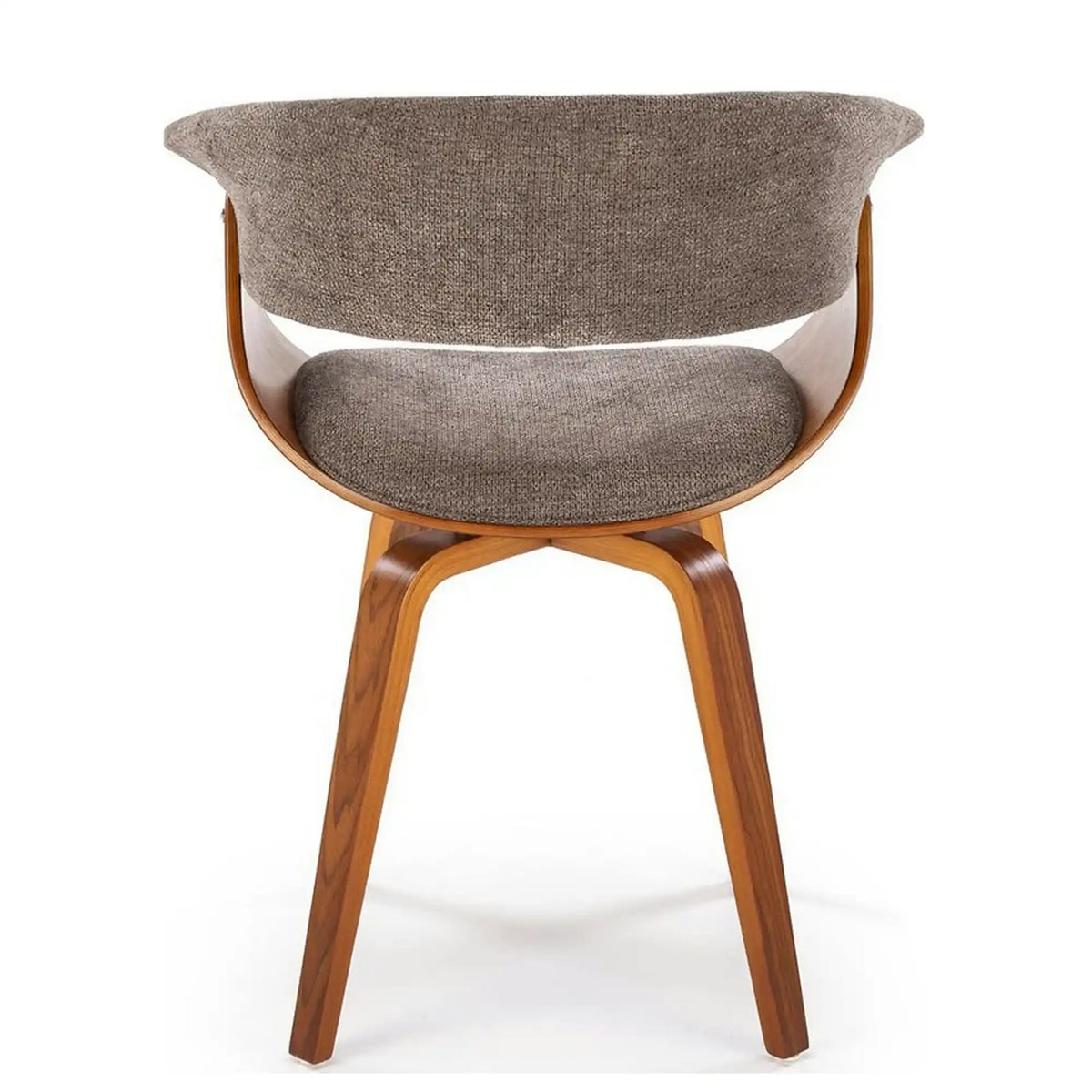 Scaun K545, gri/nuc, stofa clasica/placaj, 63x53x83 cm