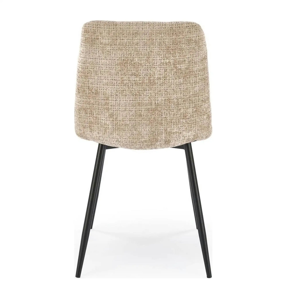 Scaun K547, bej/negru, stofa clasica/metal, 45x53x87 cm