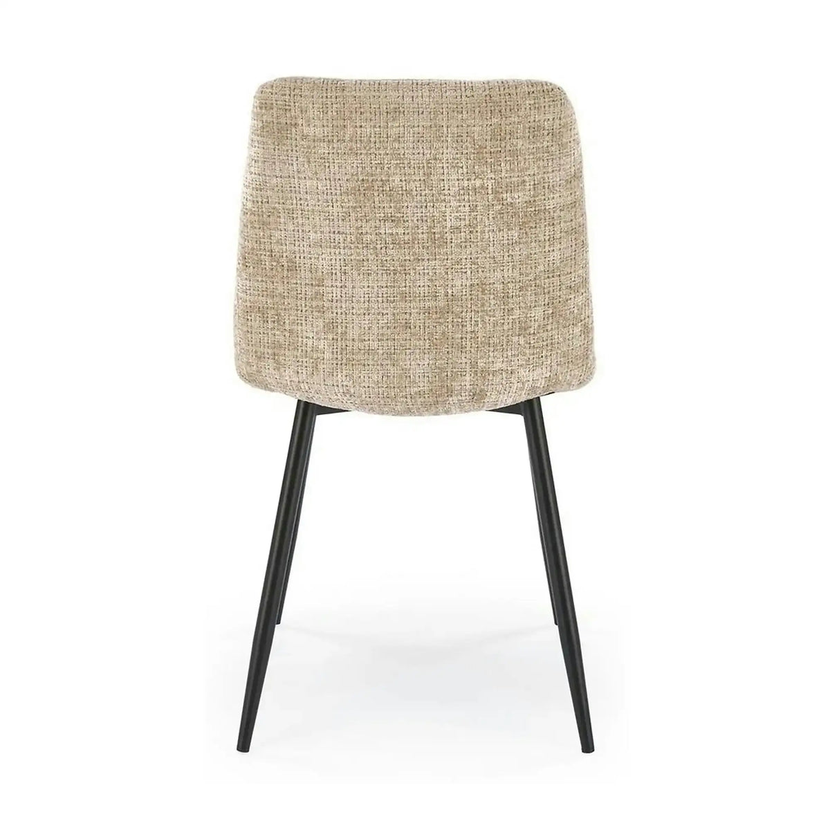 Scaun K547, bej/negru, stofa clasica/metal, 45x53x87 cm