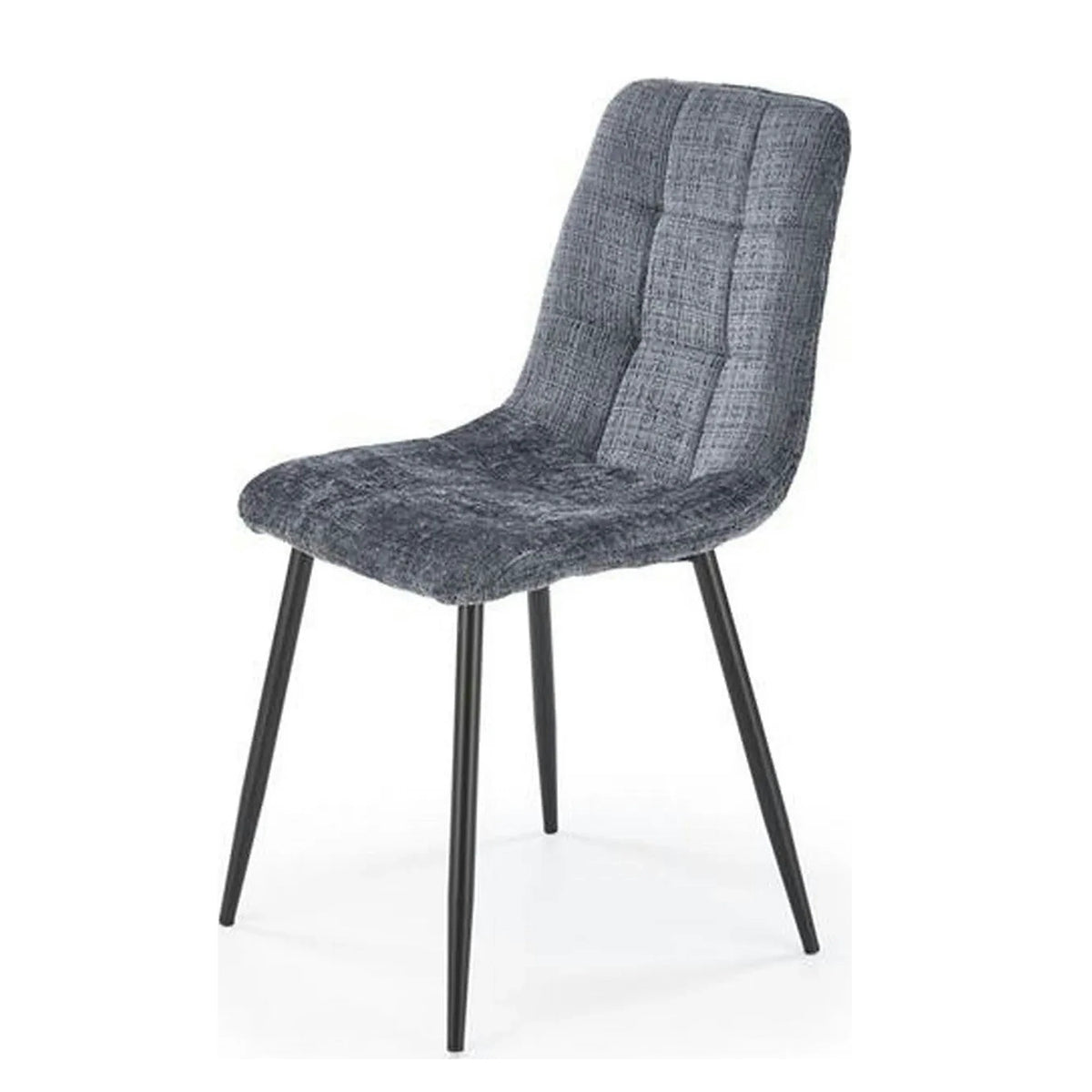 Scaun K547, gri/negru, stofa clasica/metal, 45x53x87 cm