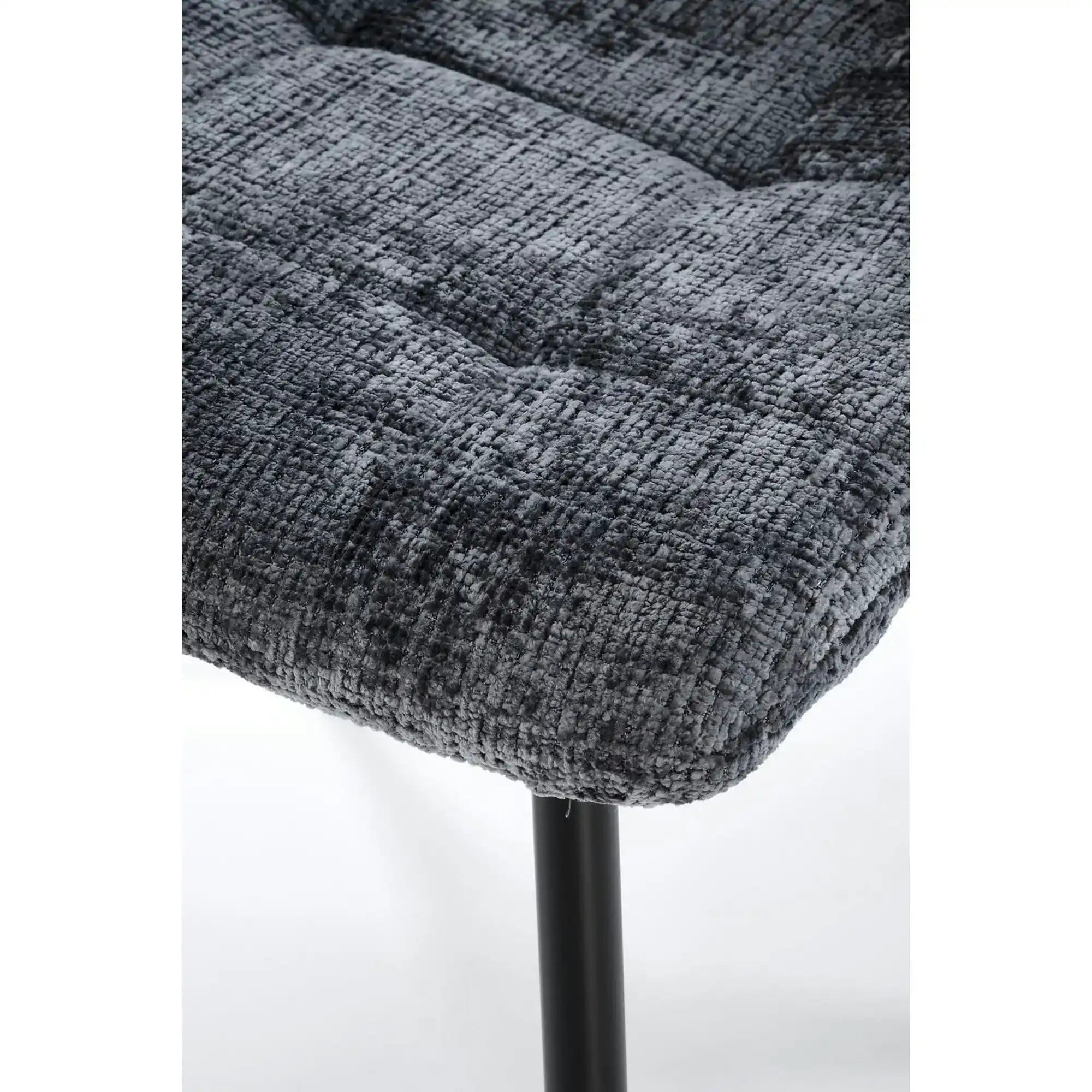 Scaun K547, gri/negru, stofa clasica/metal, 45x53x87 cm