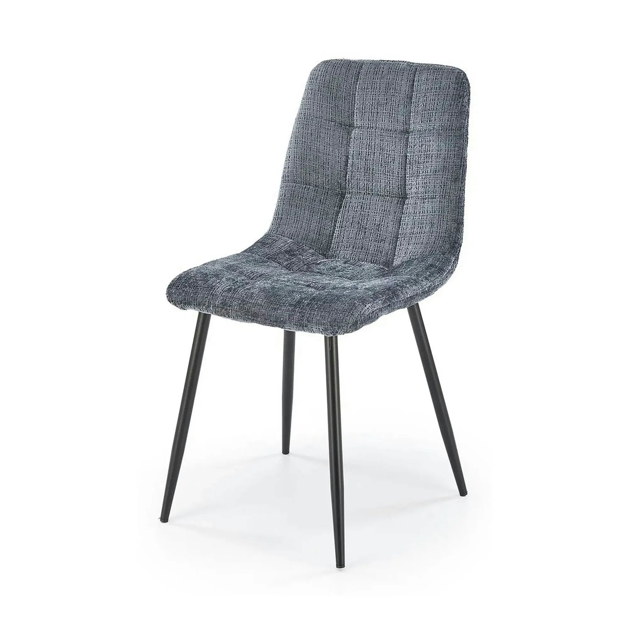 Scaun K547, gri/negru, stofa clasica/metal, 45x53x87 cm