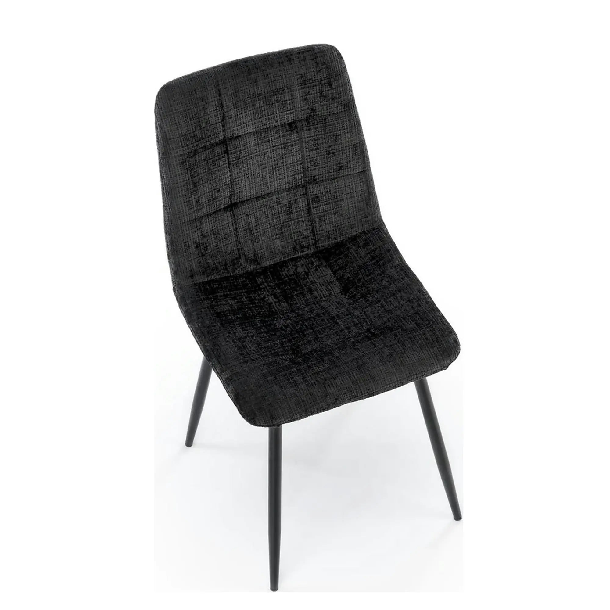 Scaun K547, negru, stofa clasica/metal, 45x53x87 cm