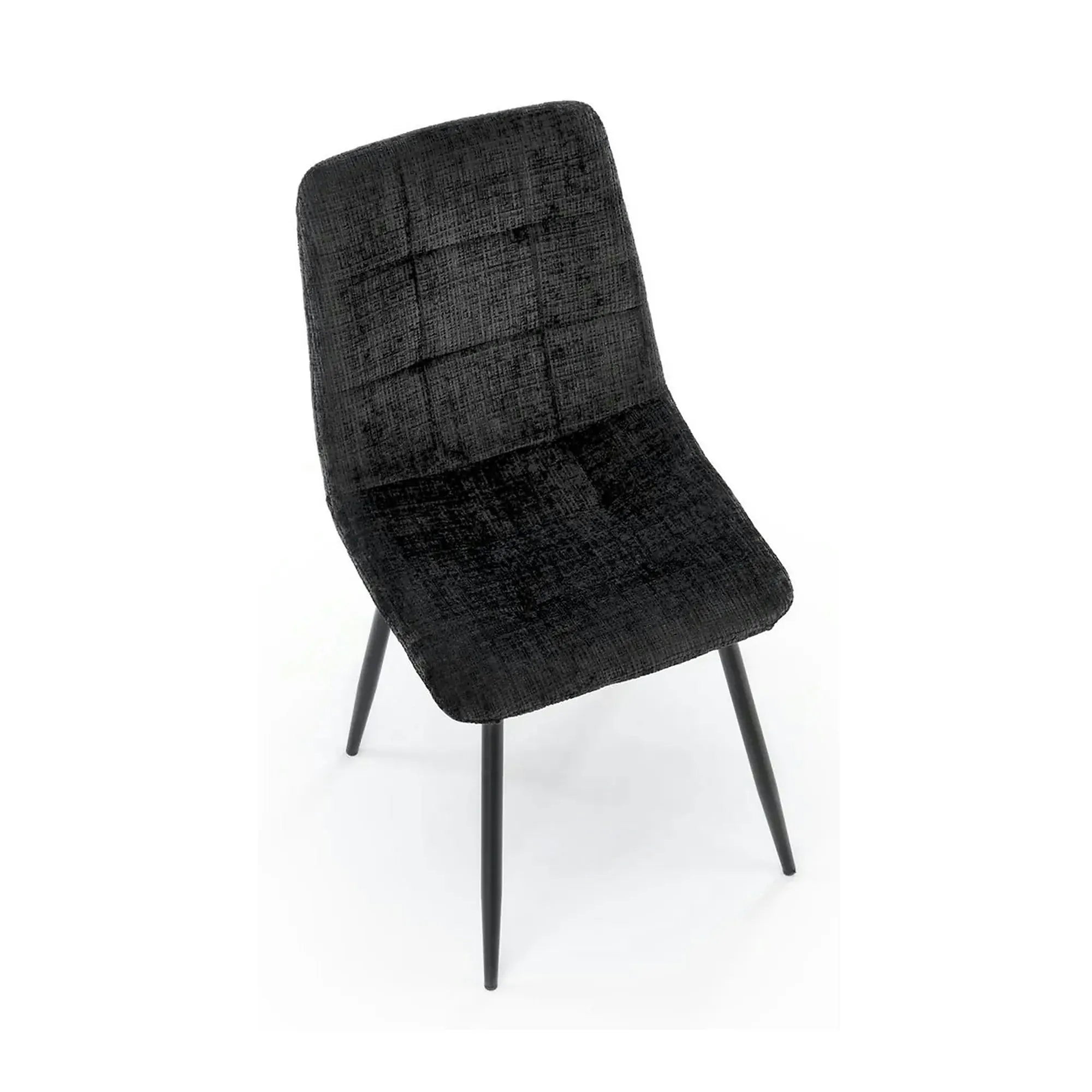 Scaun K547, negru, stofa clasica/metal, 45x53x87 cm