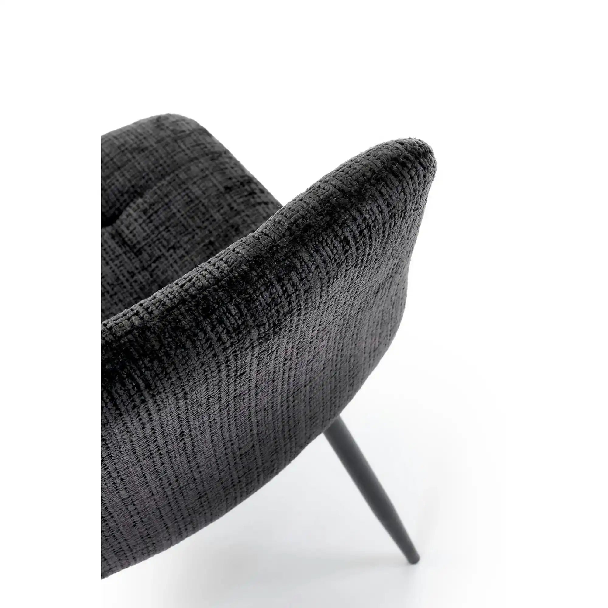 Scaun K547, negru, stofa clasica/metal, 45x53x87 cm