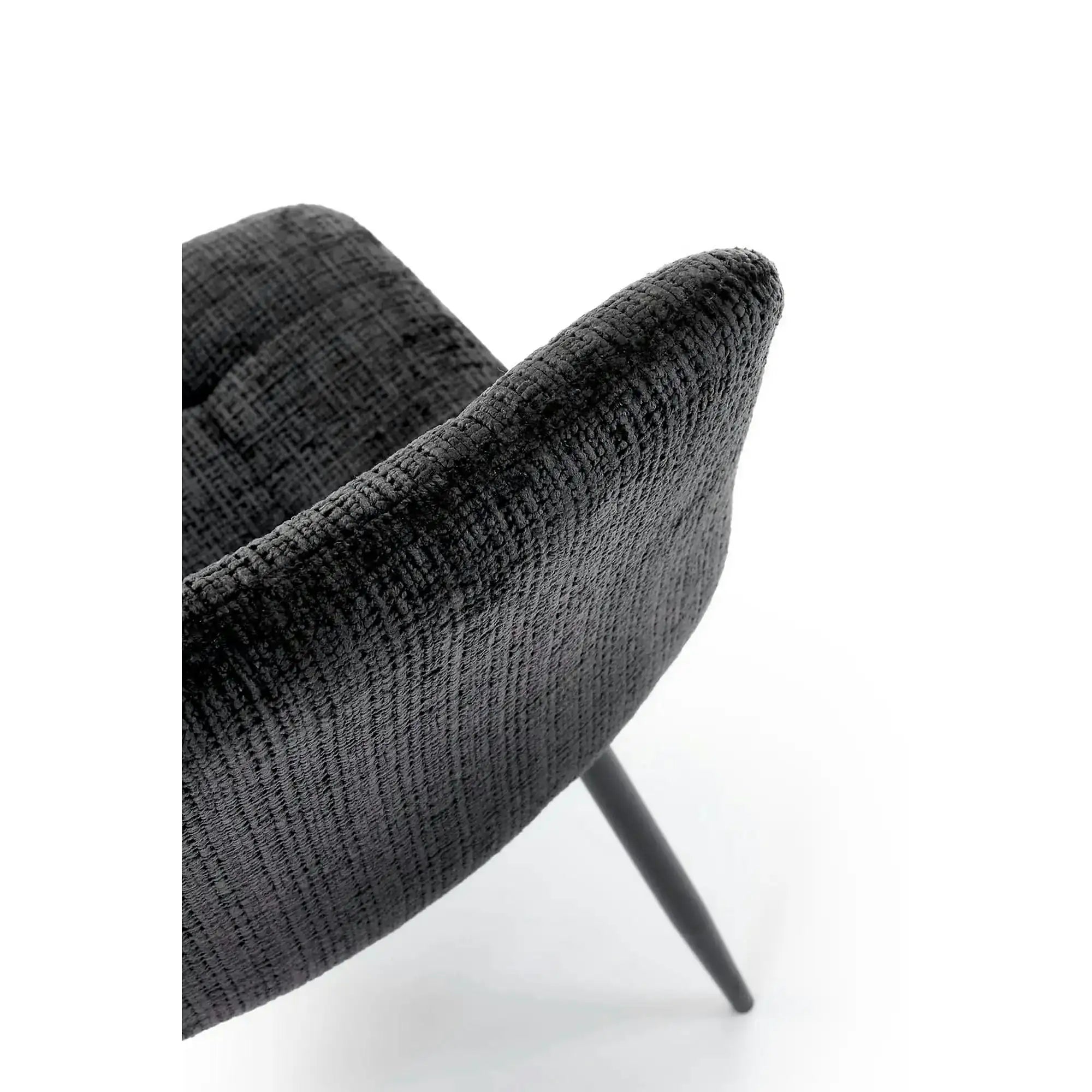 Scaun K547, negru, stofa clasica/metal, 45x53x87 cm