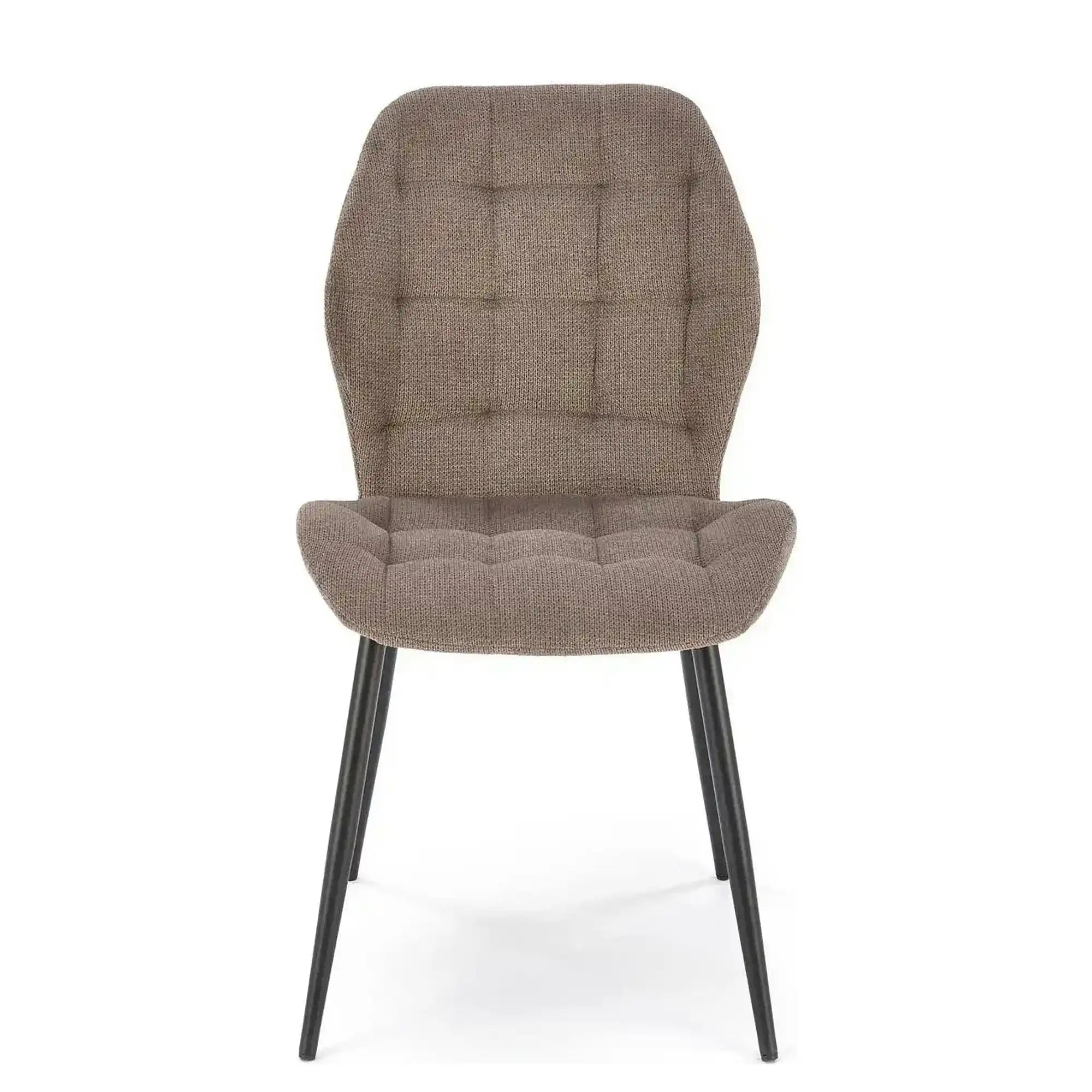 Scaun K548, gri/negru, stofa clasica/metal, 47x55x84 cm