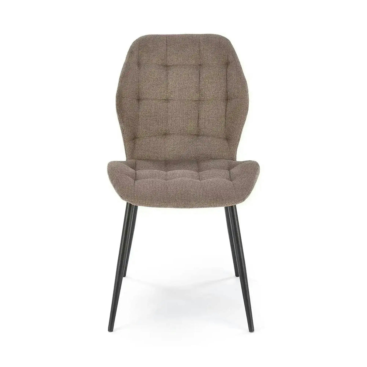 Scaun K548, gri/negru, stofa clasica/metal, 47x55x84 cm