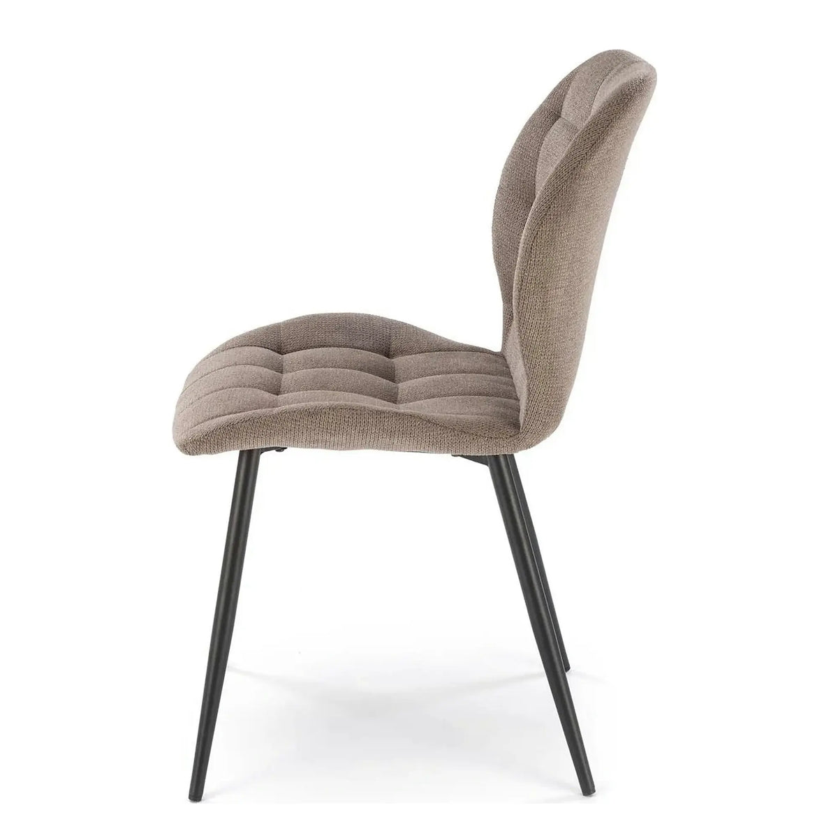 Scaun K548, gri/negru, stofa clasica/metal, 47x55x84 cm