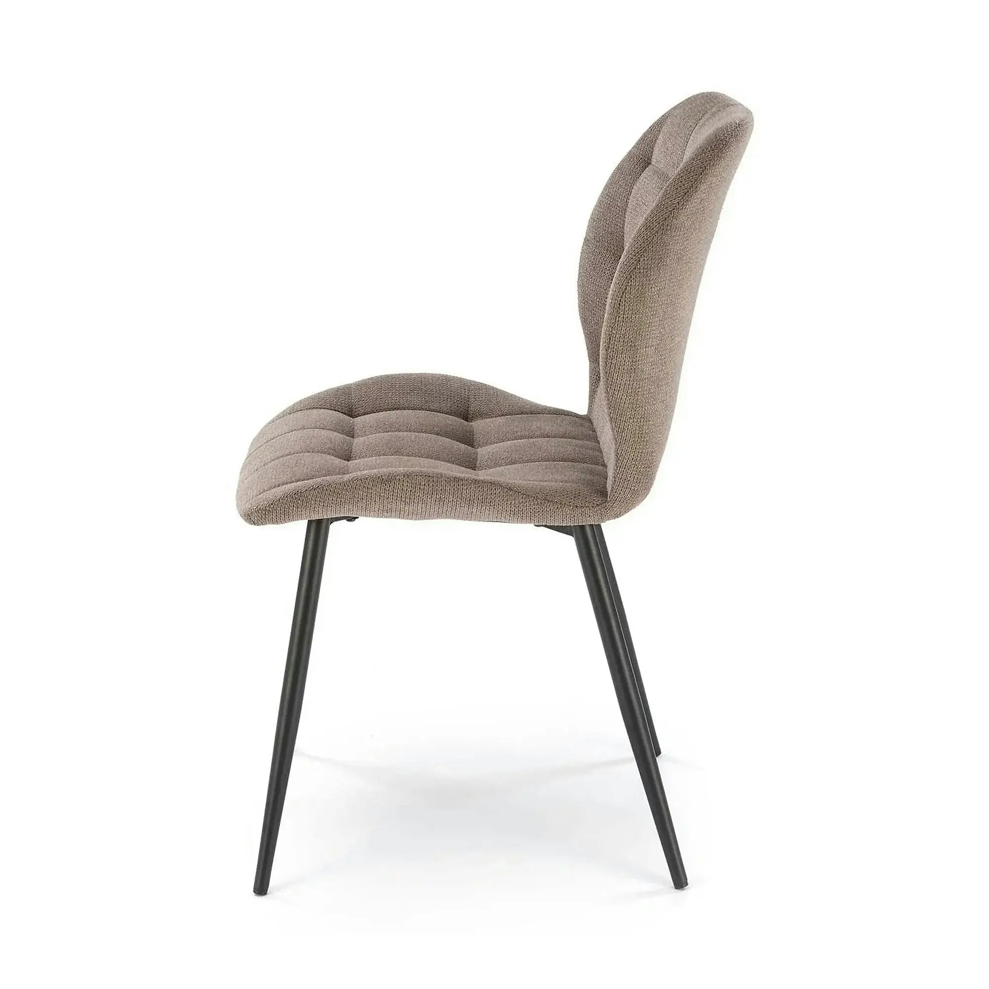 Scaun K548, gri/negru, stofa clasica/metal, 47x55x84 cm