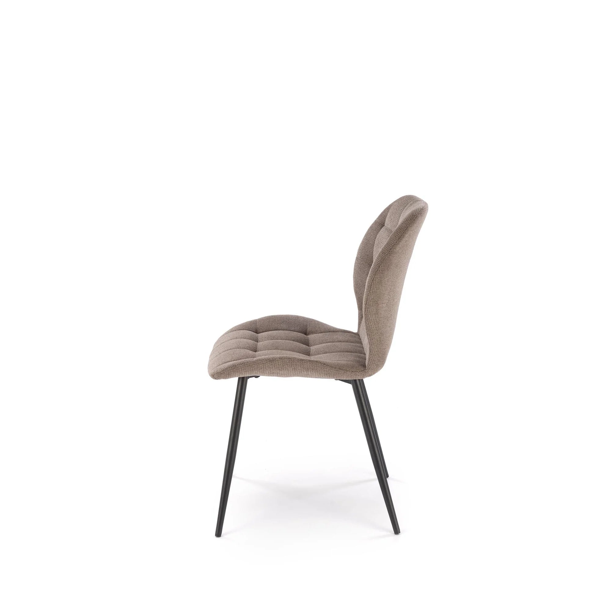 Scaun K548, gri/negru, stofa clasica/metal, 47x55x84 cm