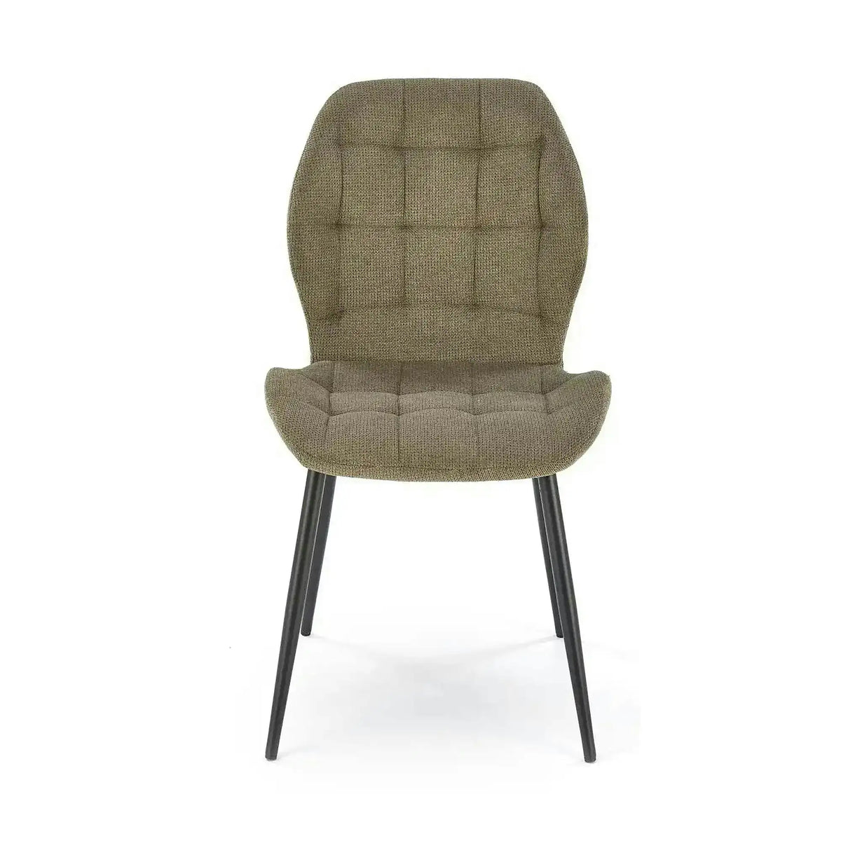 Scaun K548, verde/negru, stofa clasica/metal, 47x55x84 cm