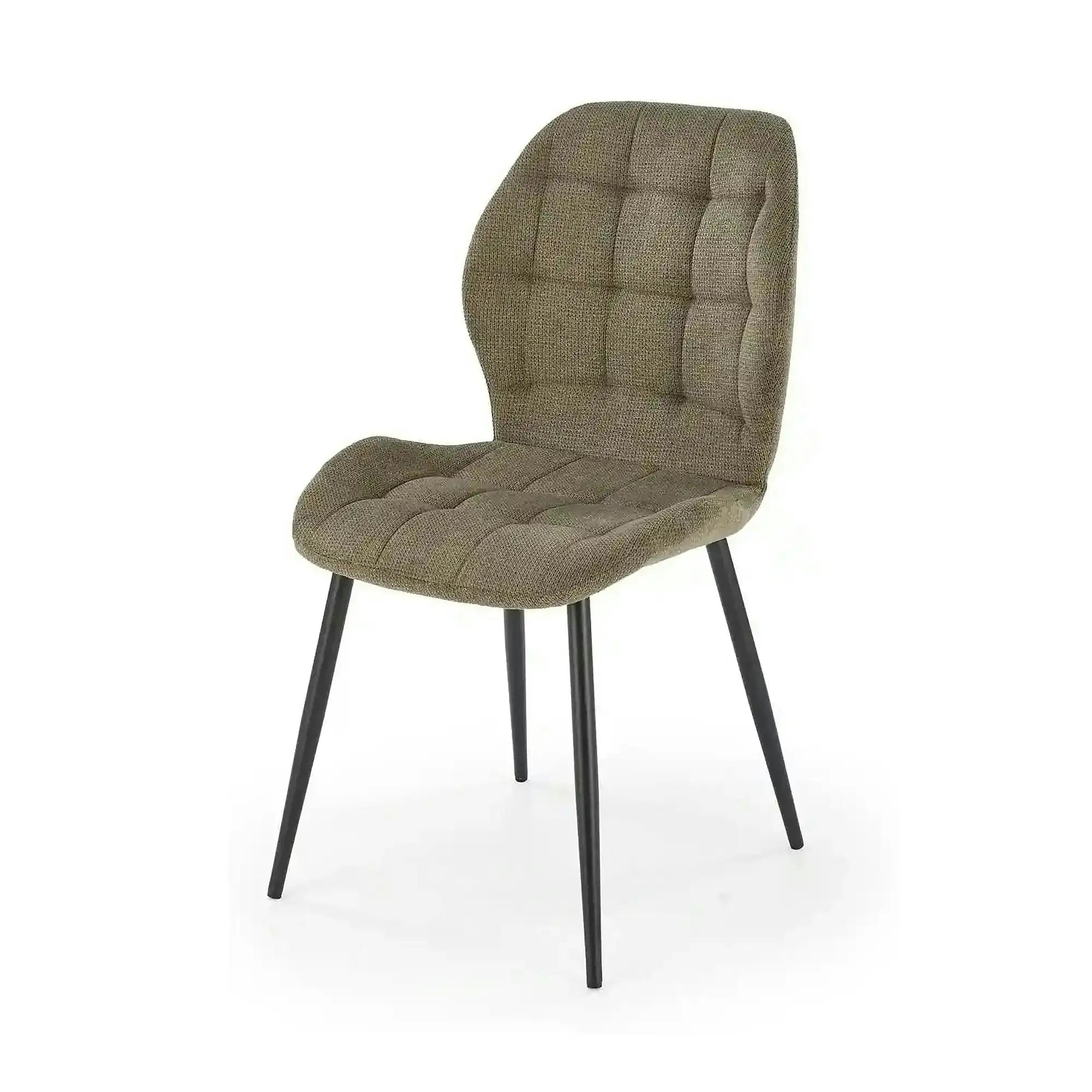 Scaun K548, verde/negru, stofa clasica/metal, 47x55x84 cm
