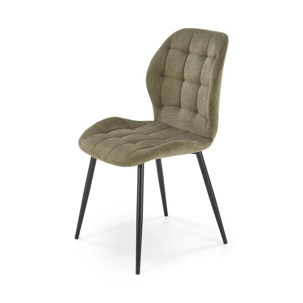 Scaun K548, verde/negru, stofa clasica/metal, 47x55x84 cm