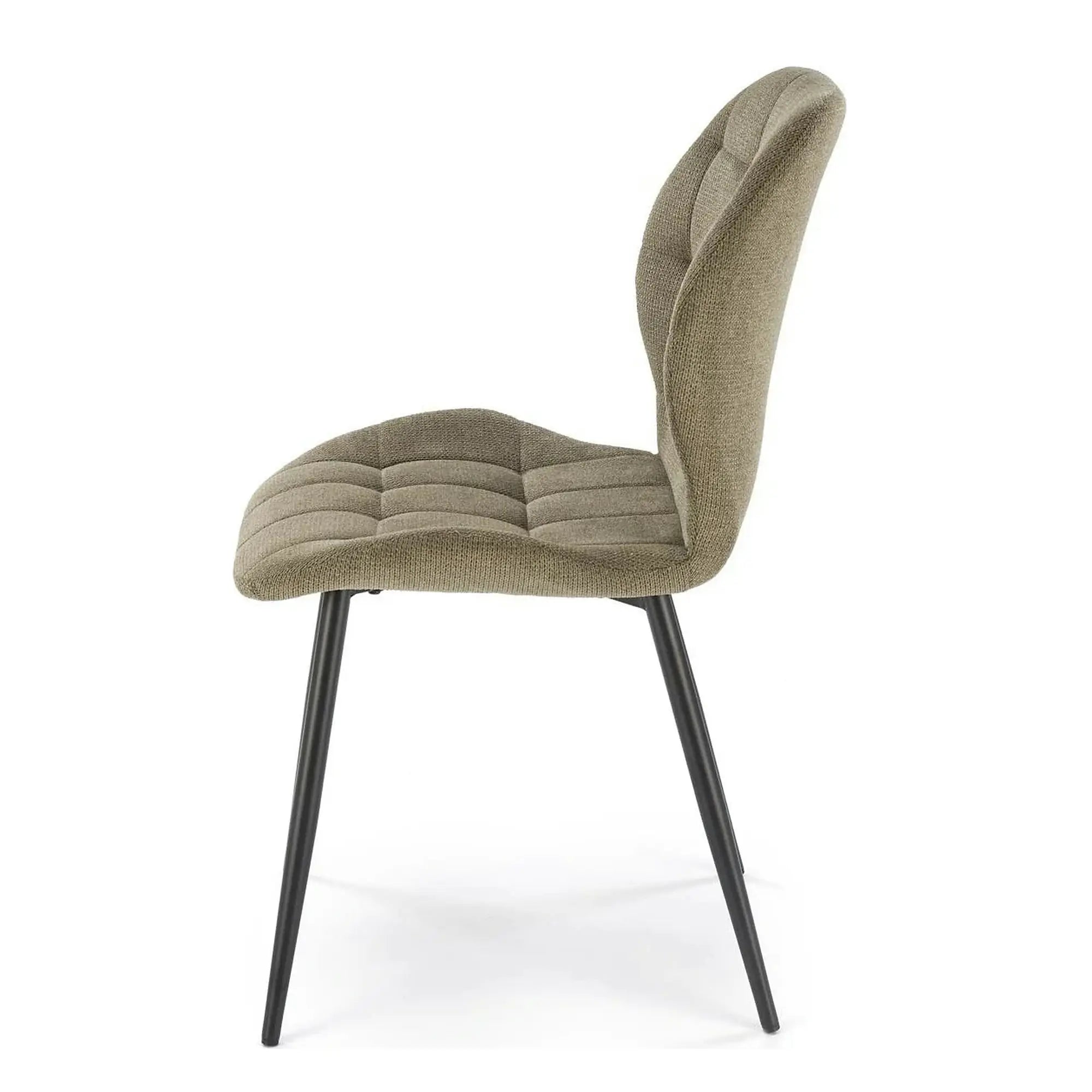 Scaun K548, verde/negru, stofa clasica/metal, 47x55x84 cm