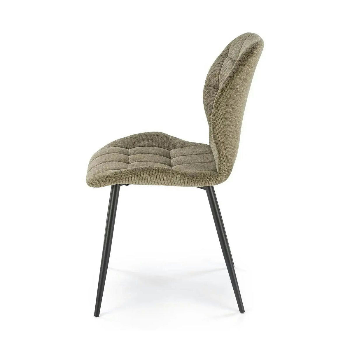 Scaun K548, verde/negru, stofa clasica/metal, 47x55x84 cm